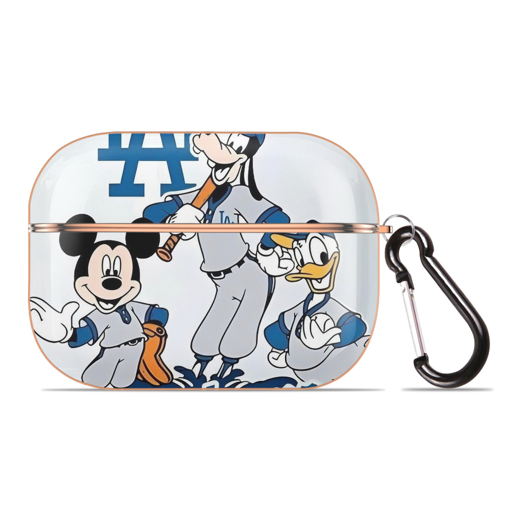  AirPods Pro Protective Case Rose Gold, Flexible PC Material, Precise Fit, Anti-Slip Cover, Full Protection, Fingerprint Resistant, Washable With Keychain