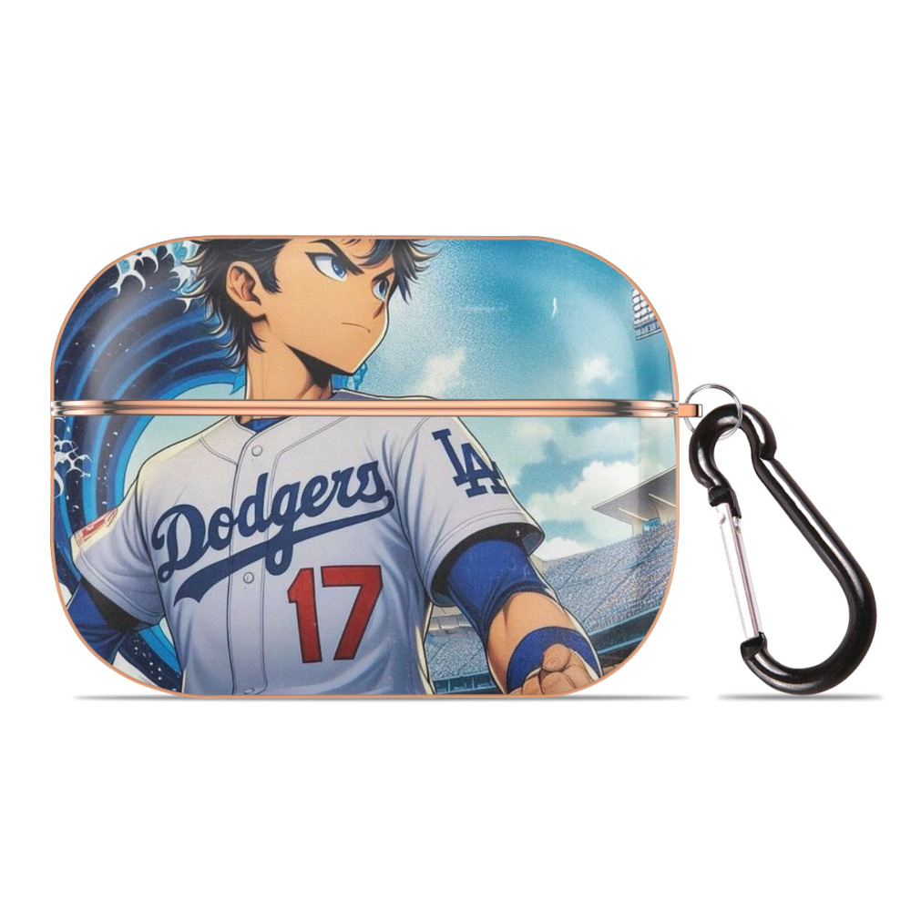  AirPods Pro Protective Case Rose Gold, Flexible PC Material, Precise Fit, Anti-Slip Cover, Full Protection, Fingerprint Resistant, Washable With Keychain