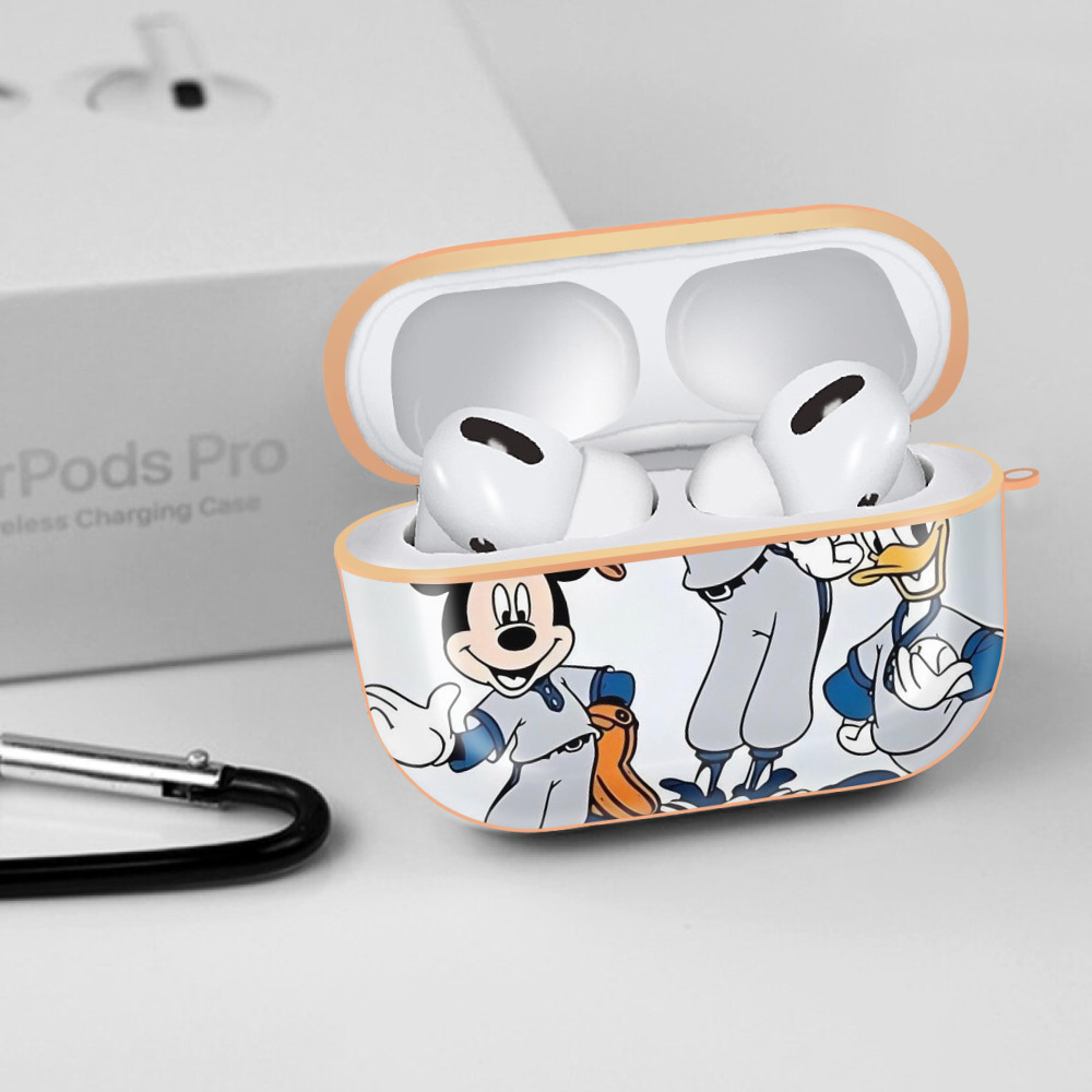  AirPods Pro Protective Case Rose Gold, Flexible PC Material, Precise Fit, Anti-Slip Cover, Full Protection, Fingerprint Resistant, Washable With Keychain