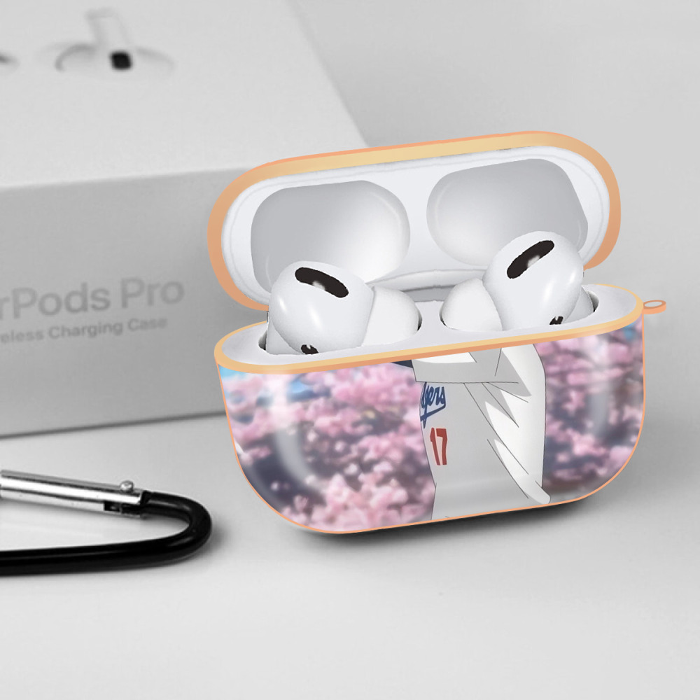  AirPods Pro Protective Case Rose Gold, Flexible PC Material, Precise Fit, Anti-Slip Cover, Full Protection, Fingerprint Resistant, Washable With Keychain