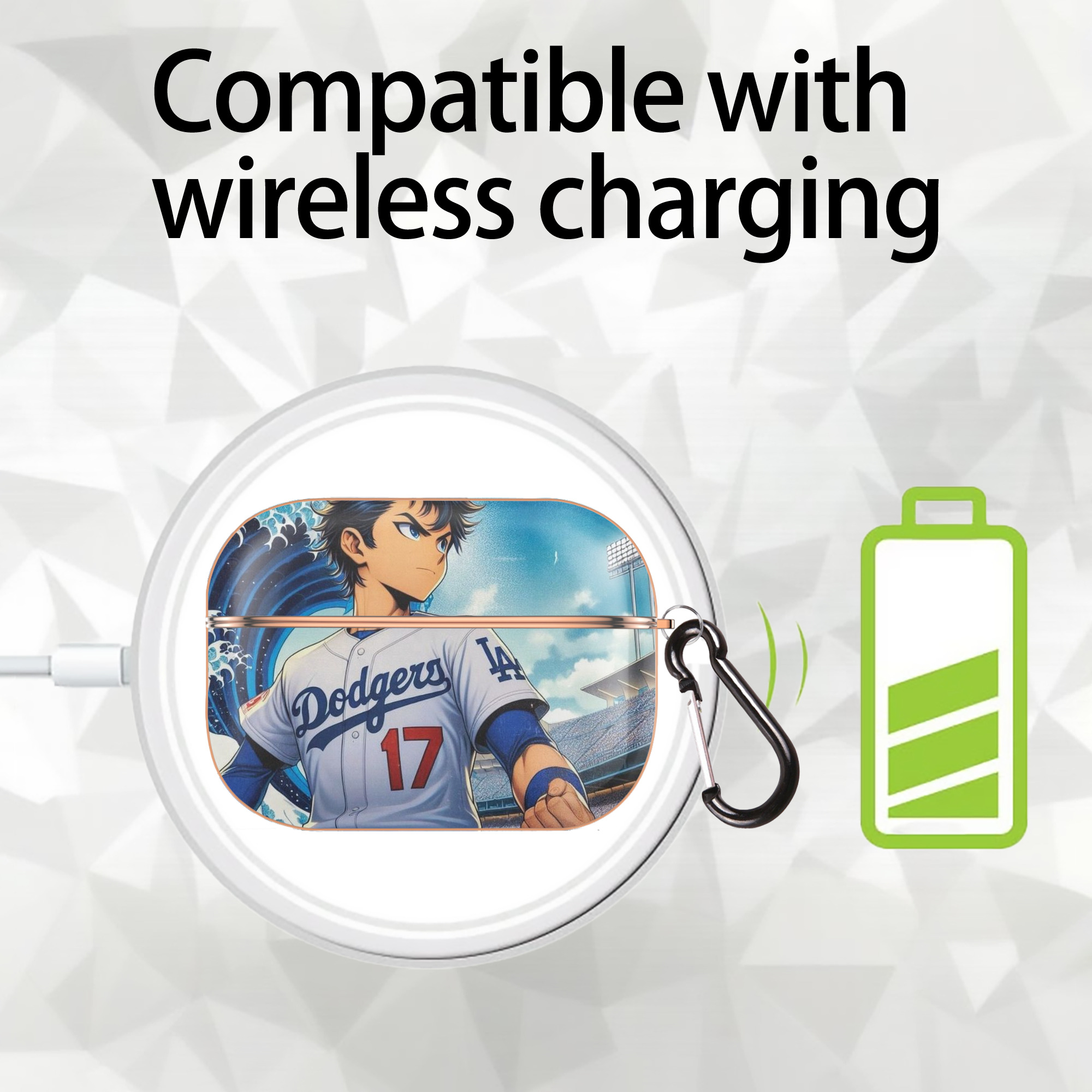  AirPods Pro Protective Case Rose Gold, Flexible PC Material, Precise Fit, Anti-Slip Cover, Full Protection, Fingerprint Resistant, Washable With Keychain