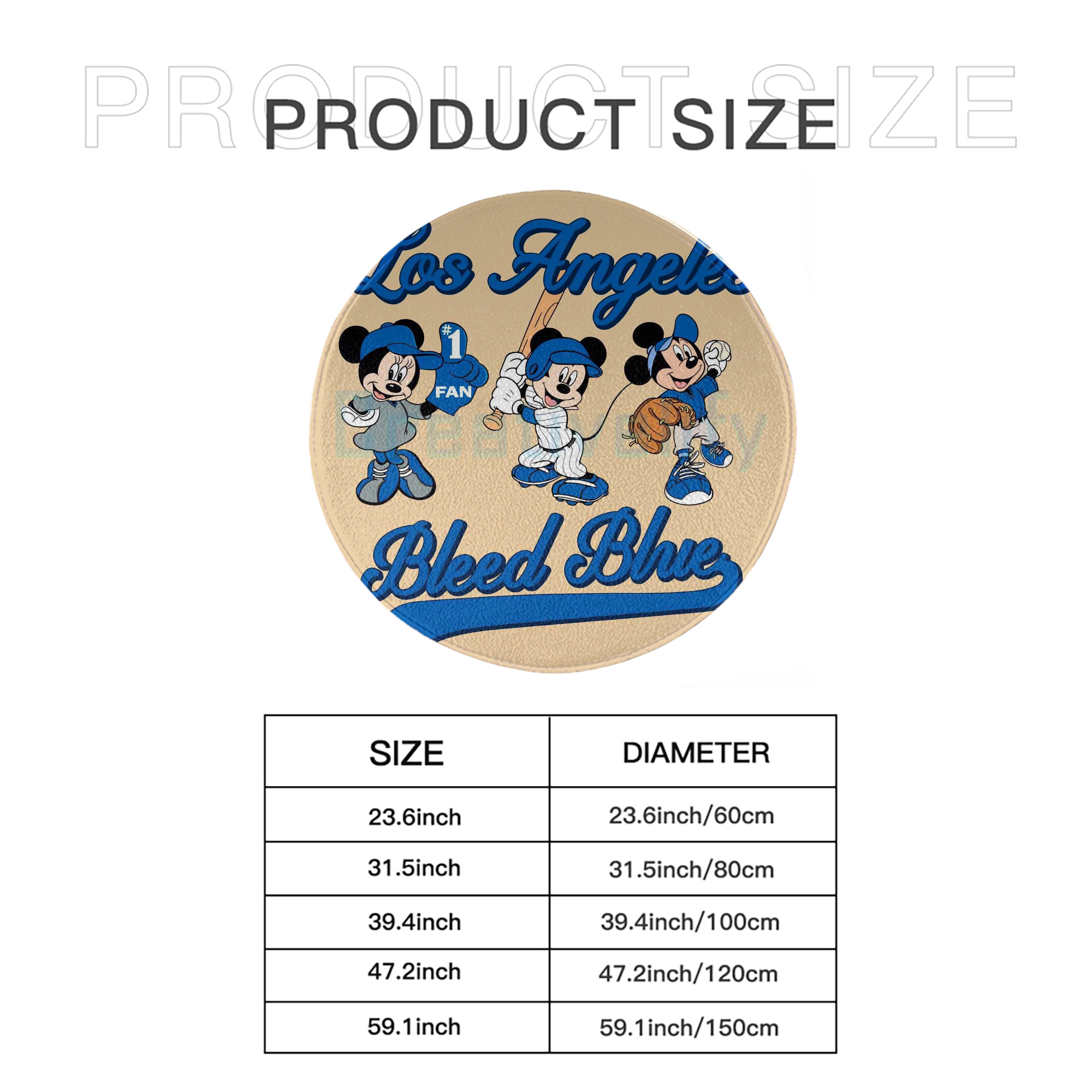  Round Floor Mat – Soft Flannel & High-Density Sponge Core – Non-Slip Dot Backing – Durable Stitched Edges – Quick-Dry & Breathable – Perfect For Home, Bathroom & Living Room