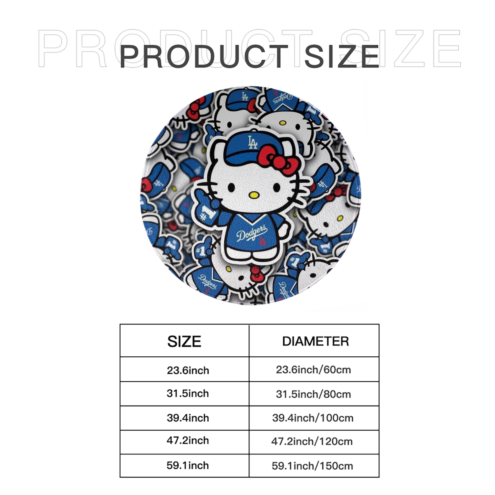  Round Floor Mat – Soft Flannel & High-Density Sponge Core – Non-Slip Dot Backing – Durable Stitched Edges – Quick-Dry & Breathable – Perfect For Home, Bathroom & Living Room