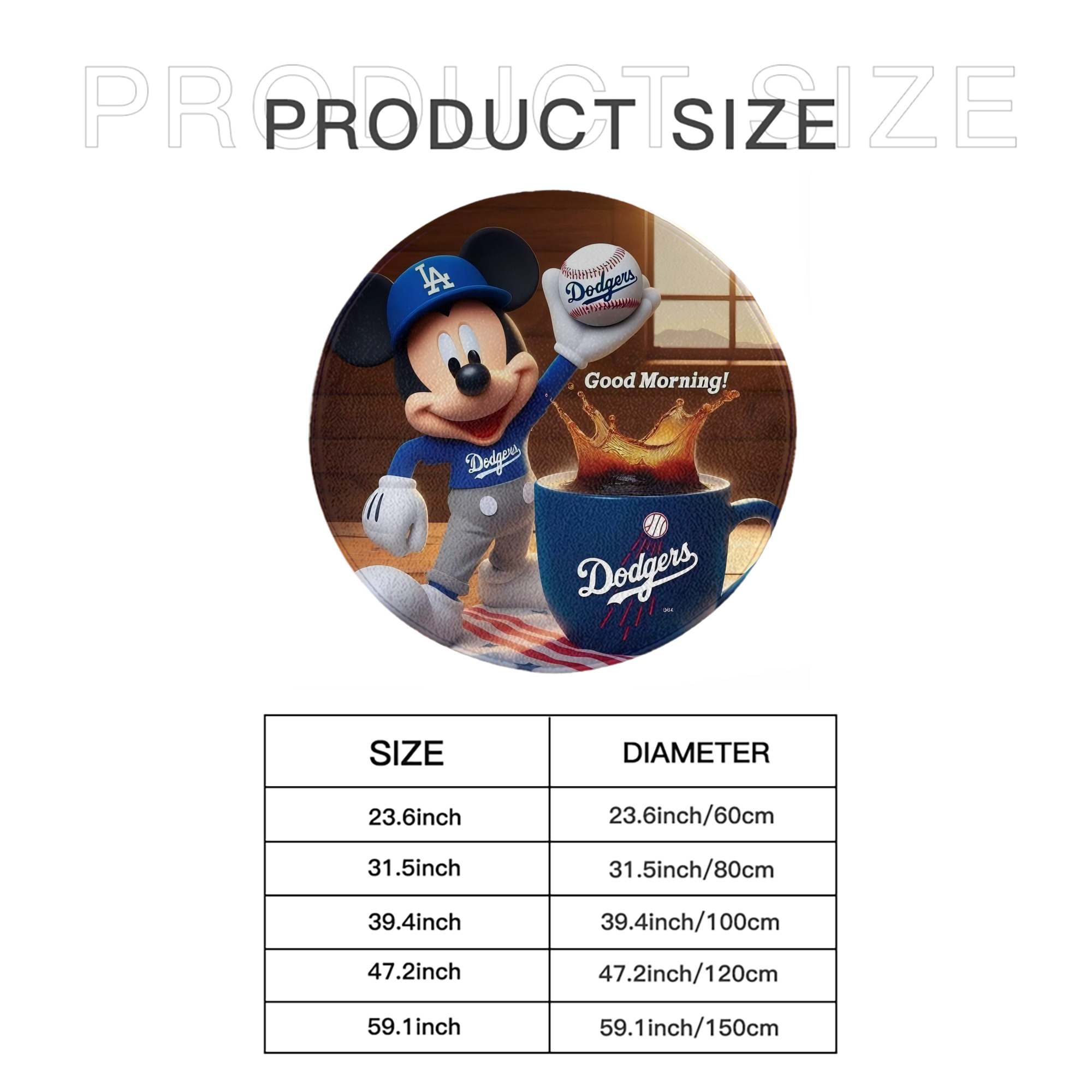  Round Floor Mat – Soft Flannel & High-Density Sponge Core – Non-Slip Dot Backing – Durable Stitched Edges – Quick-Dry & Breathable – Perfect For Home, Bathroom & Living Room