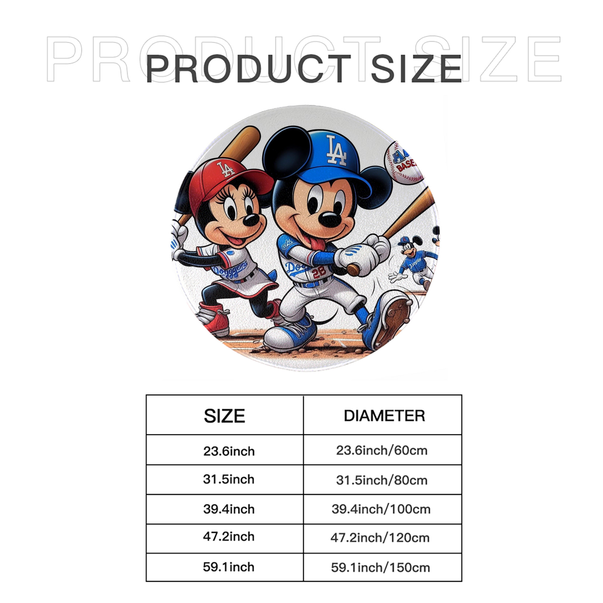  Round Floor Mat – Soft Flannel & High-Density Sponge Core – Non-Slip Dot Backing – Durable Stitched Edges – Quick-Dry & Breathable – Perfect For Home, Bathroom & Living Room