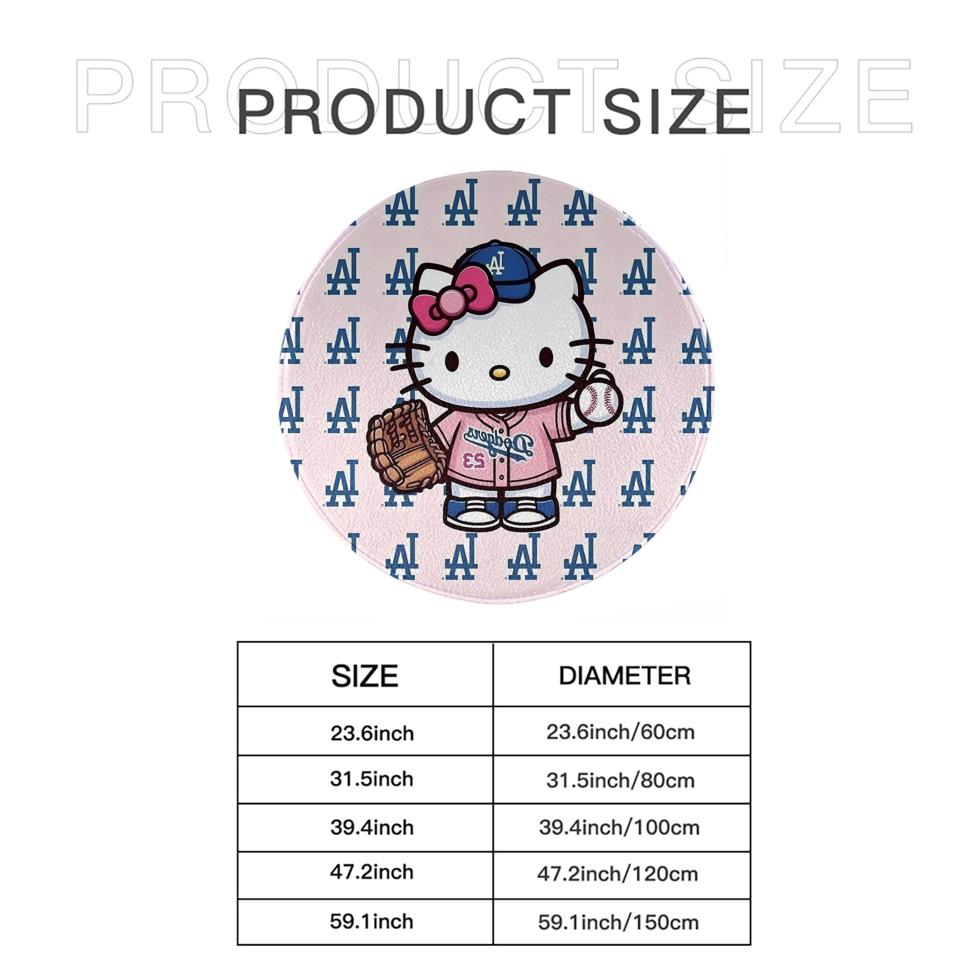  Round Floor Mat – Soft Flannel & High-Density Sponge Core – Non-Slip Dot Backing – Durable Stitched Edges – Quick-Dry & Breathable – Perfect For Home, Bathroom & Living Room