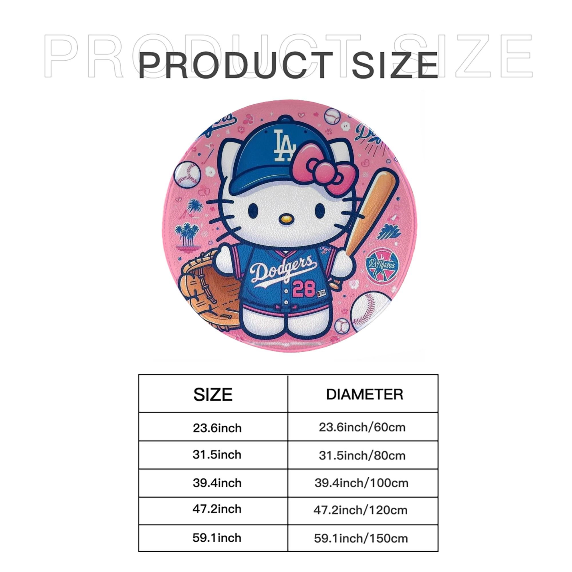  Round Floor Mat – Soft Flannel & High-Density Sponge Core – Non-Slip Dot Backing – Durable Stitched Edges – Quick-Dry & Breathable – Perfect For Home, Bathroom & Living Room