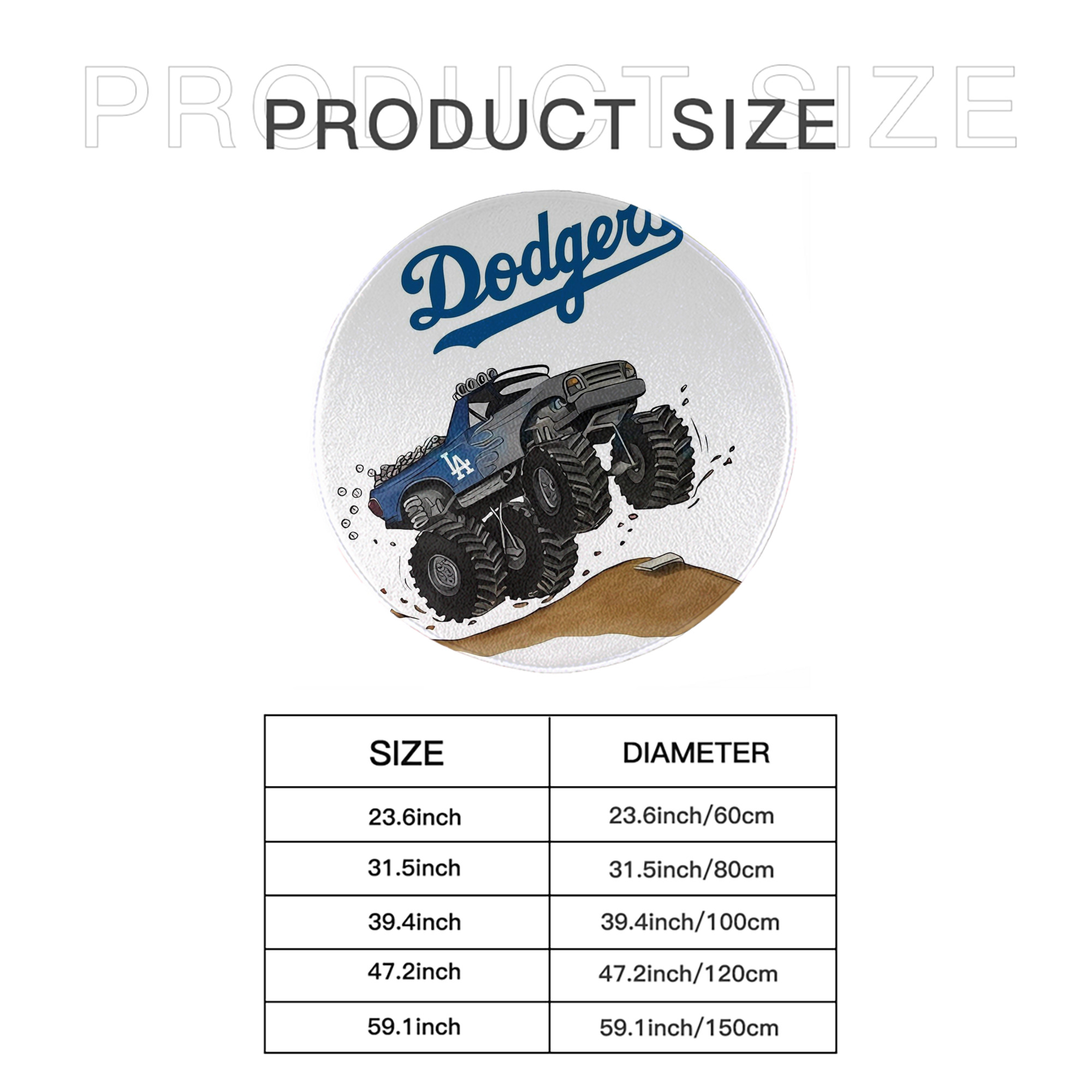  Round Floor Mat – Soft Flannel & High-Density Sponge Core – Non-Slip Dot Backing – Durable Stitched Edges – Quick-Dry & Breathable – Perfect For Home, Bathroom & Living Room