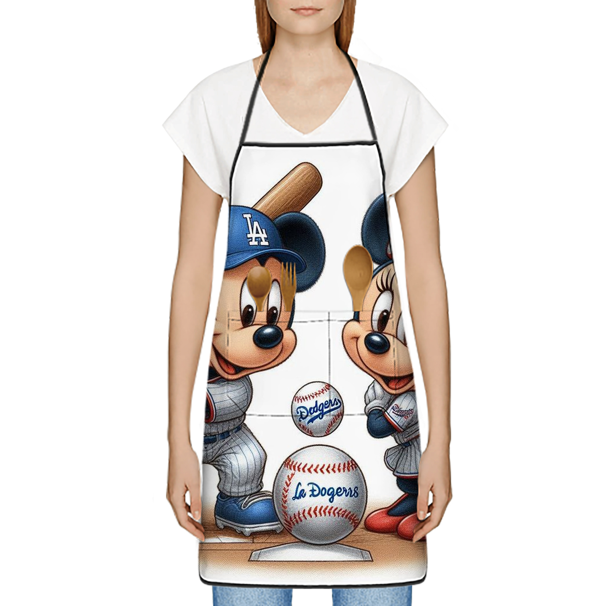  Stain-Resistant Polyester Apron With Pocket – Full Print, Waterproof, Anti-Wrinkle, Anti-Pilling – Ideal For Kitchen, BBQ, Restaurant, Salon & More