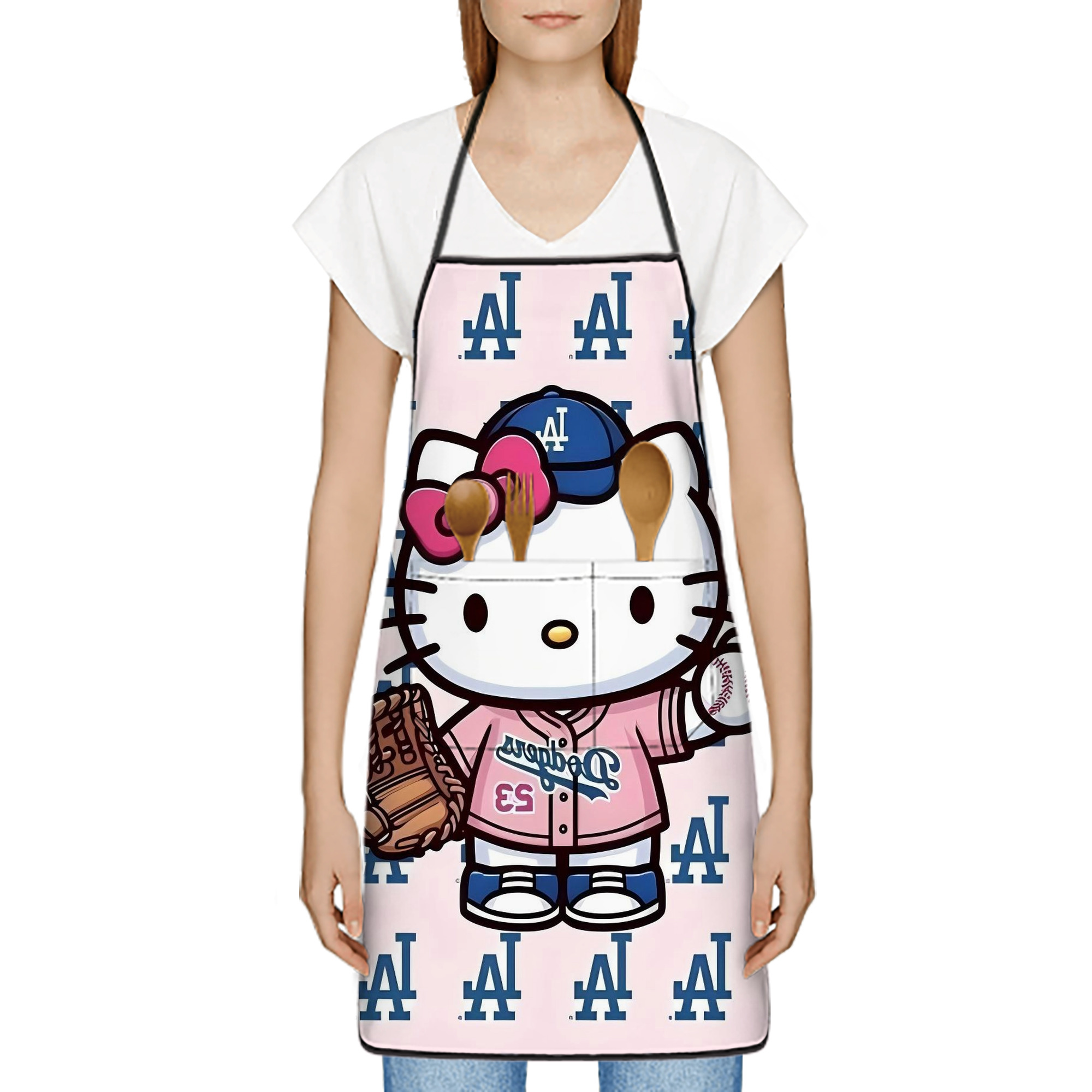  Stain-Resistant Polyester Apron With Pocket – Full Print, Waterproof, Anti-Wrinkle, Anti-Pilling – Ideal For Kitchen, BBQ, Restaurant, Salon & More