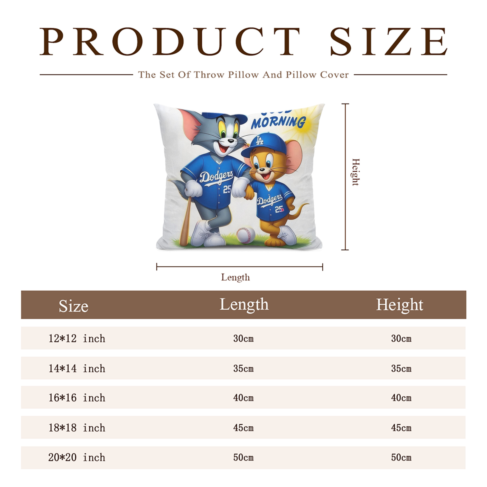  Soft Polyester Pillow Cover With Insert – Double-Sided Design, Invisible Zipper, Durable & Breathable – Easy Care Cushion Set
