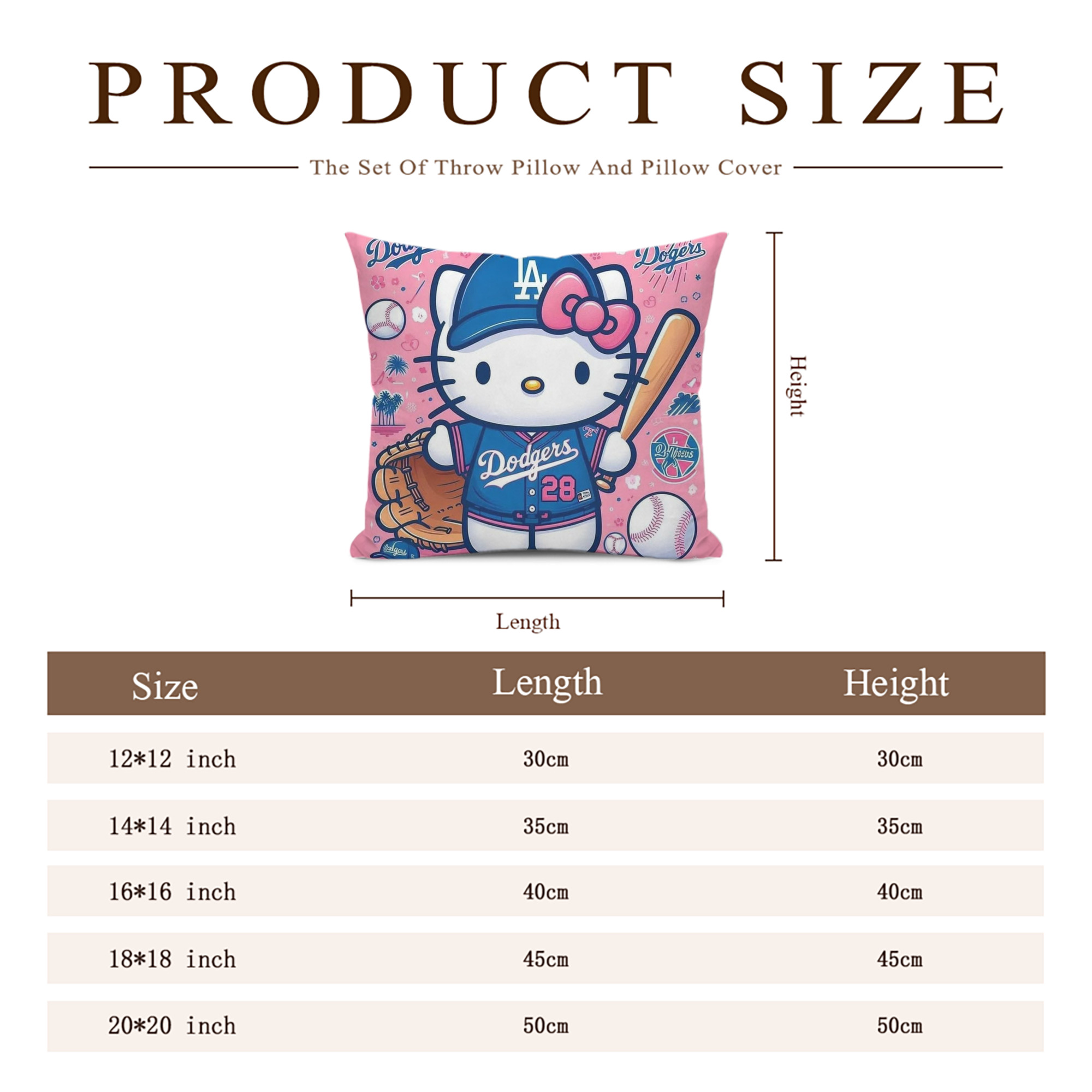  Soft Polyester Pillow Cover With Insert – Double-Sided Design, Invisible Zipper, Durable & Breathable – Easy Care Cushion Set