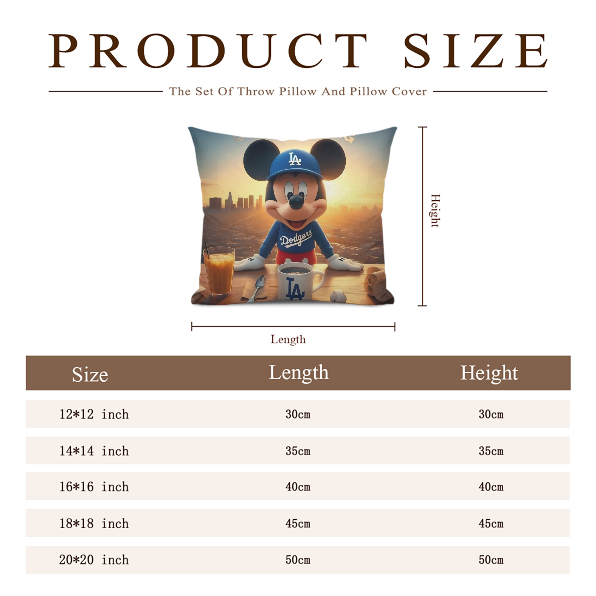  Soft Polyester Pillow Cover With Insert – Double-Sided Design, Invisible Zipper, Durable & Breathable – Easy Care Cushion Set