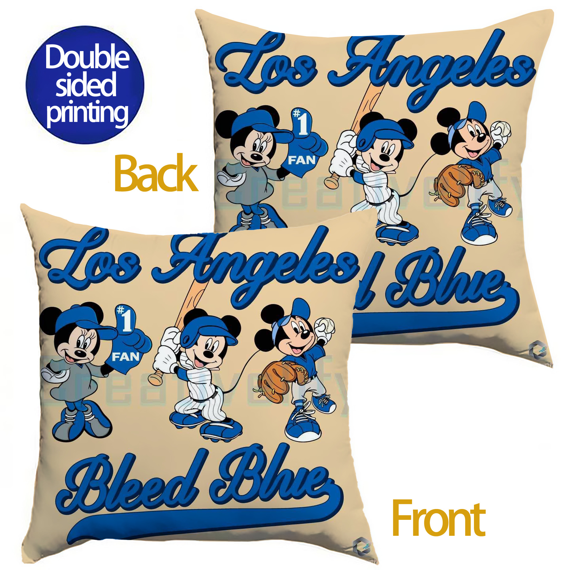 Soft Polyester Pillow Cover With Insert – Double-Sided Design, Invisible Zipper, Durable & Breathable – Easy Care Cushion Set