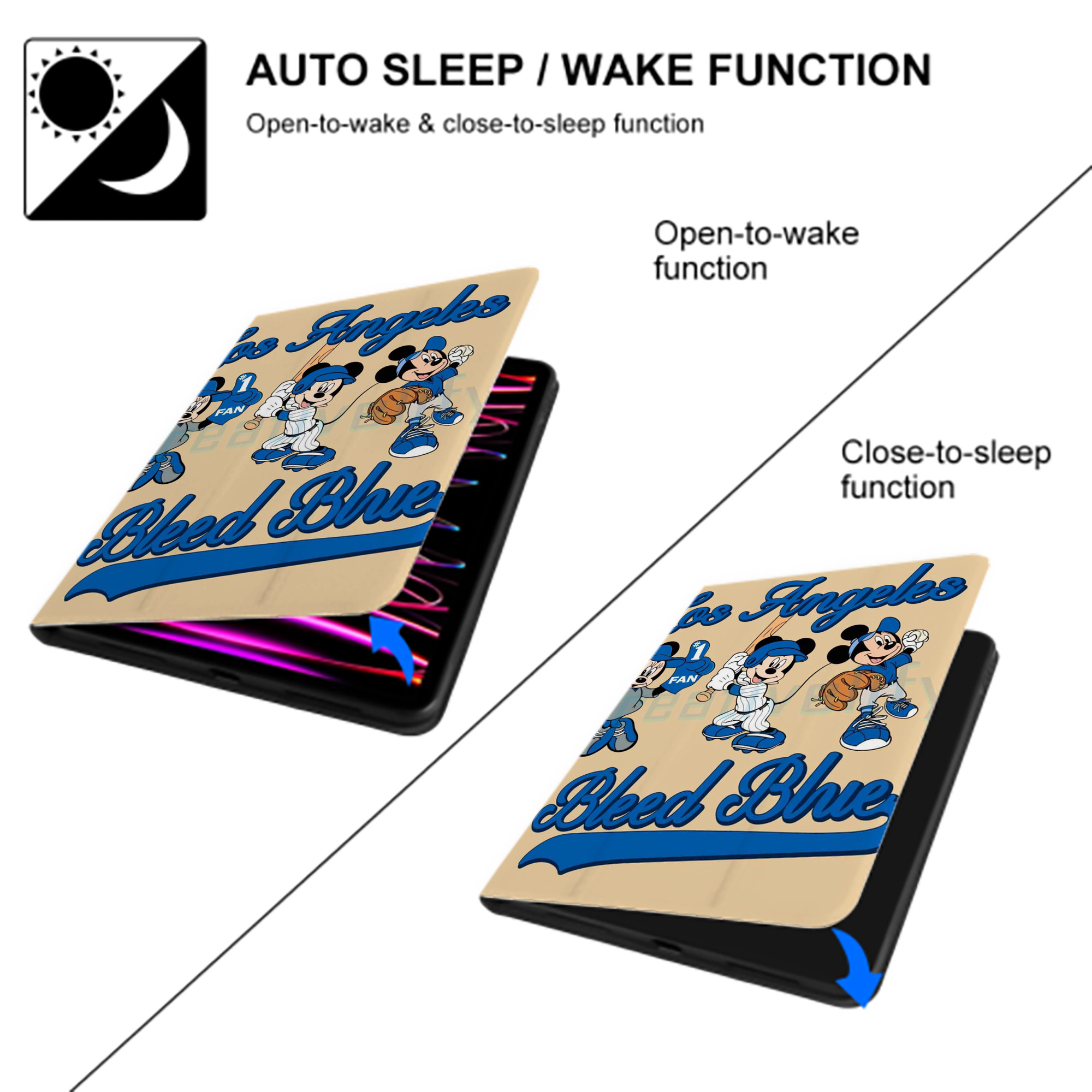  Premium Tri-Fold PU Leather & Silicone IPad Case With Pencil Slot – Fits 9.5,10.5,10.9 – Adjustable Stand, Slim, Protective