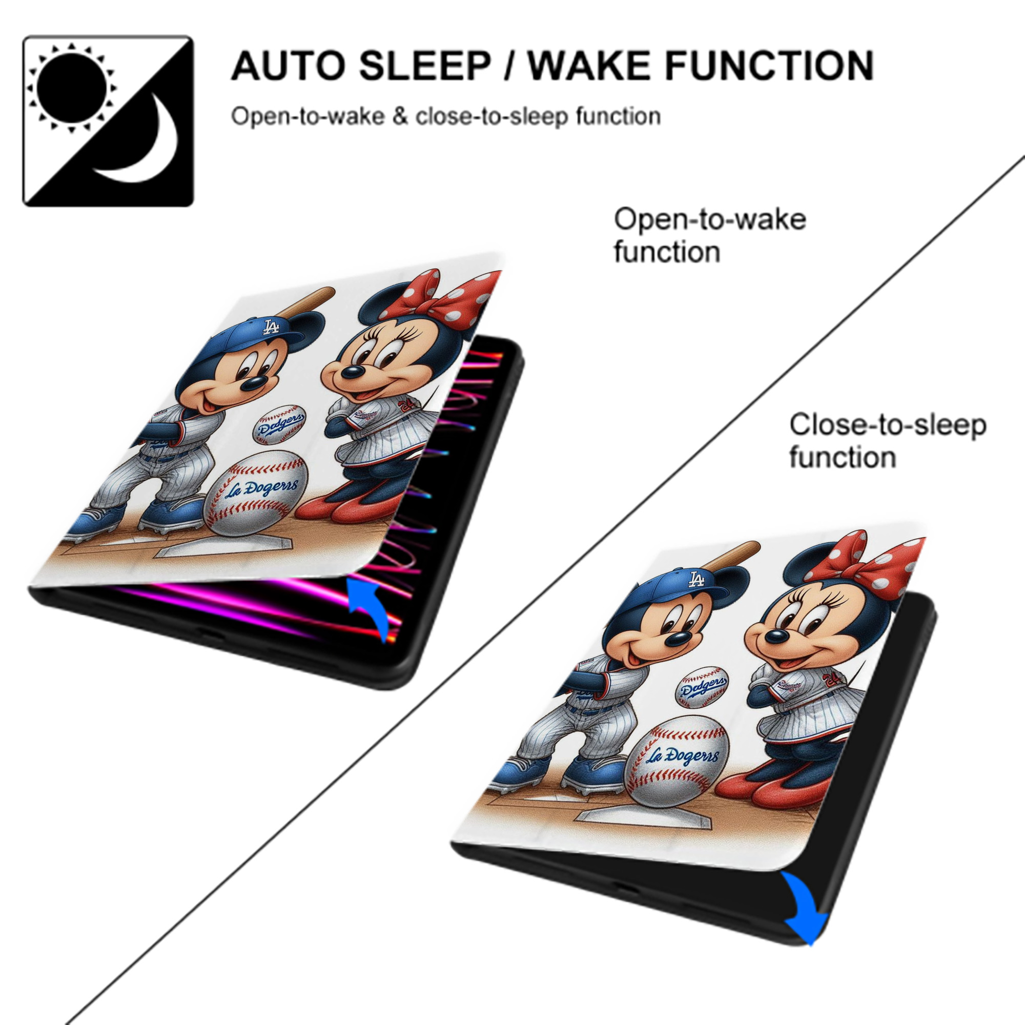  Premium Tri-Fold PU Leather & Silicone IPad Case With Pencil Slot – Fits 9.5,10.5,10.9 – Adjustable Stand, Slim, Protective