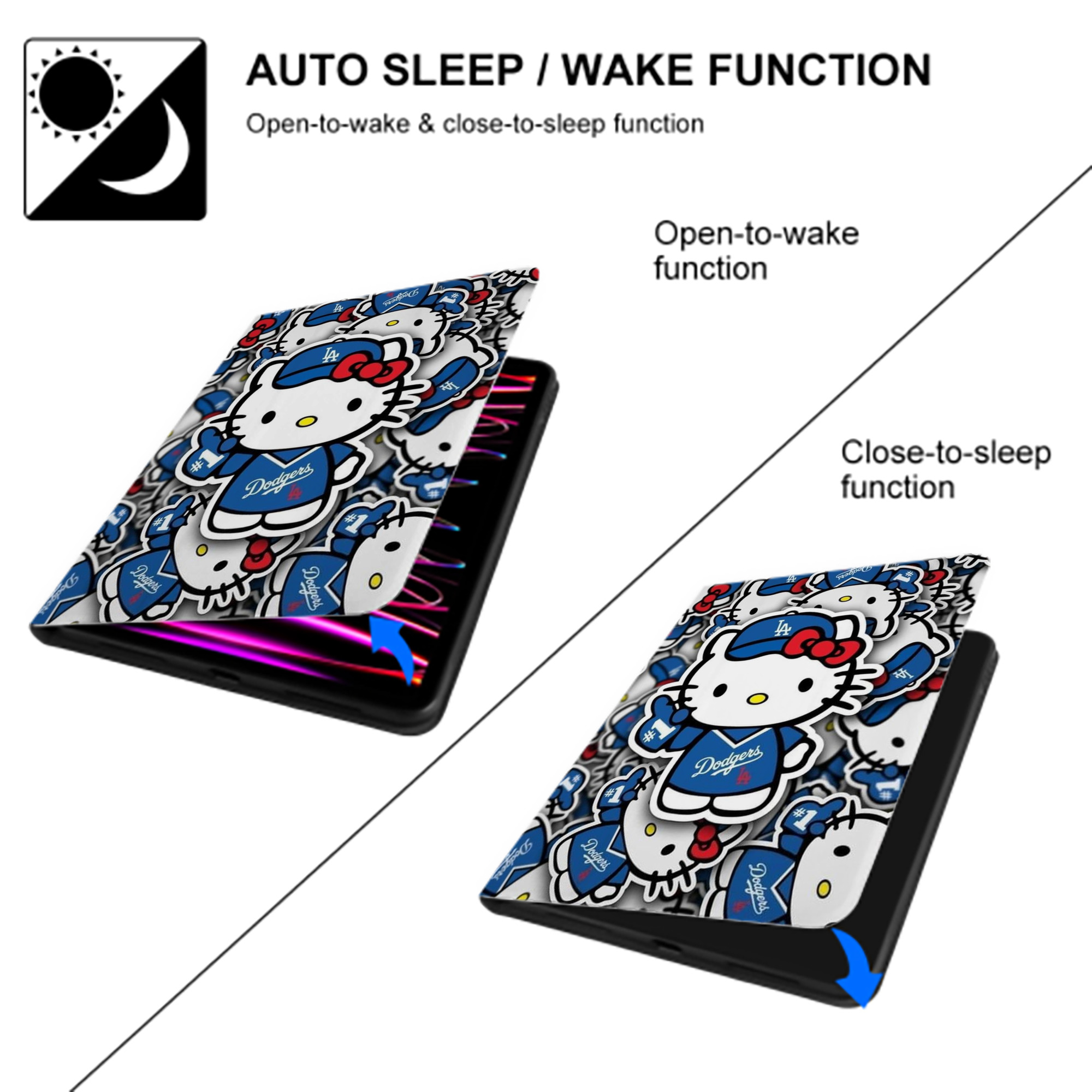  Premium Tri-Fold PU Leather & Silicone IPad Case With Pencil Slot – Fits 9.5,10.5,10.9 – Adjustable Stand, Slim, Protective