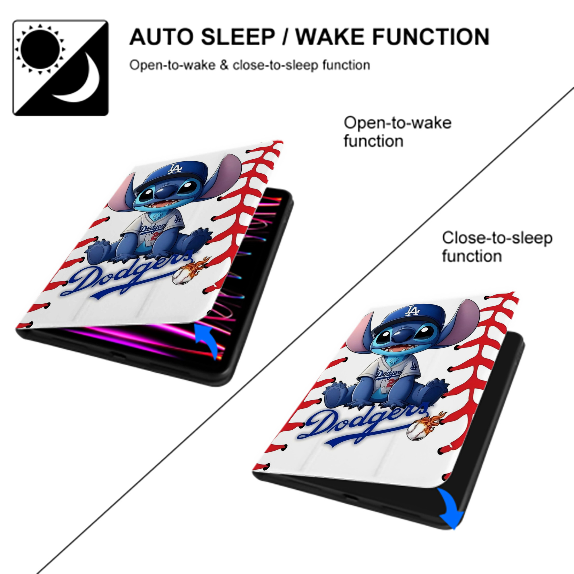  Premium Tri-Fold PU Leather & Silicone IPad Case With Pencil Slot – Fits 9.5,10.5,10.9 – Adjustable Stand, Slim, Protective