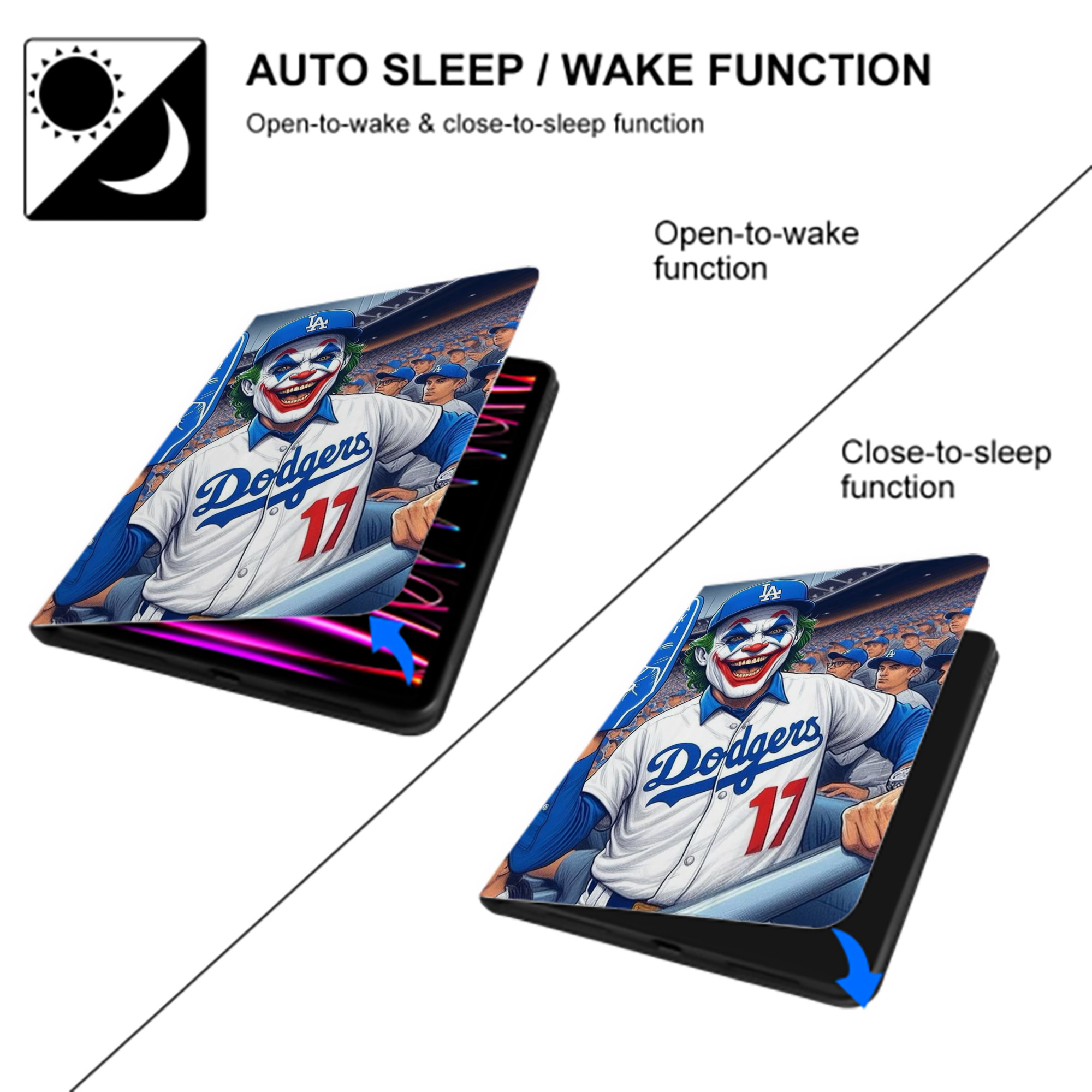  Premium Tri-Fold PU Leather & Silicone IPad Case With Pencil Slot – Fits 9.5,10.5,10.9 – Adjustable Stand, Slim, Protective