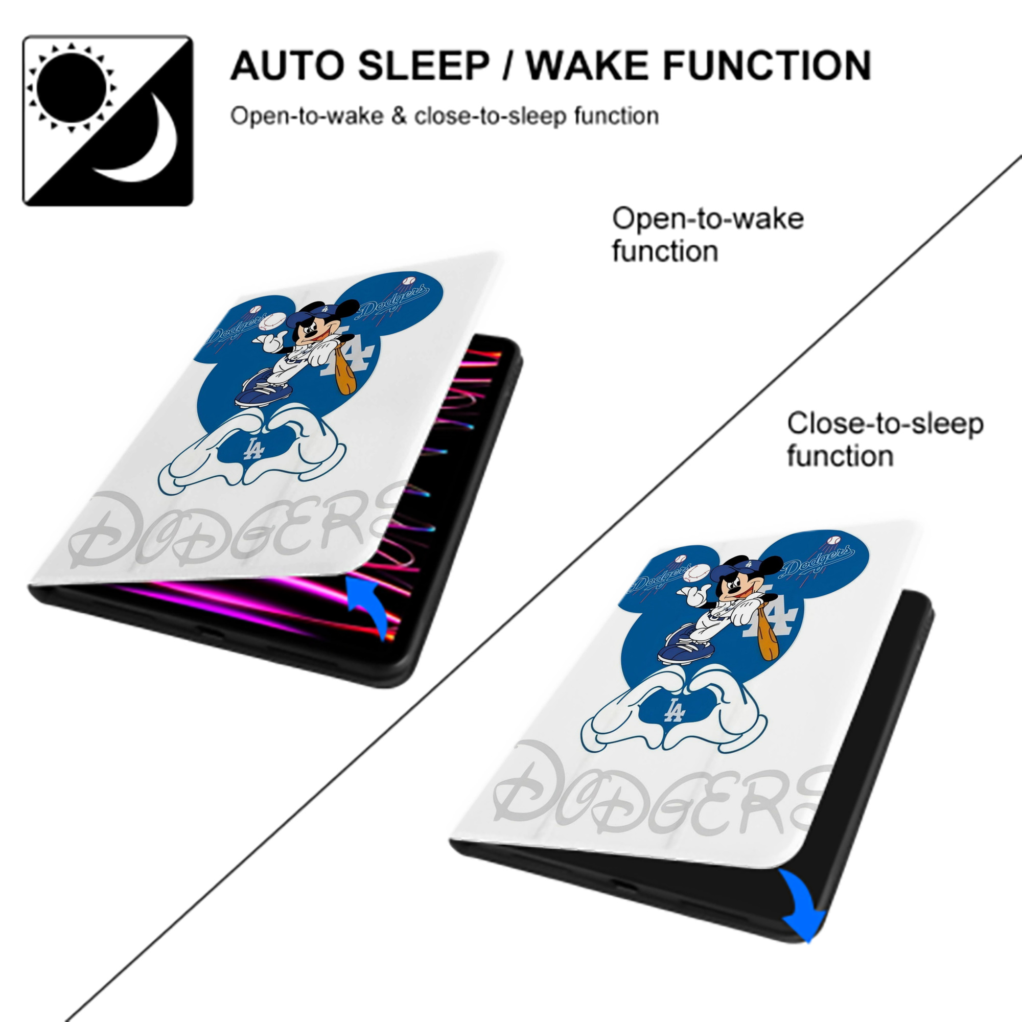  Premium Tri-Fold PU Leather & Silicone IPad Case With Pencil Slot – Fits 9.5,10.5,10.9 – Adjustable Stand, Slim, Protective