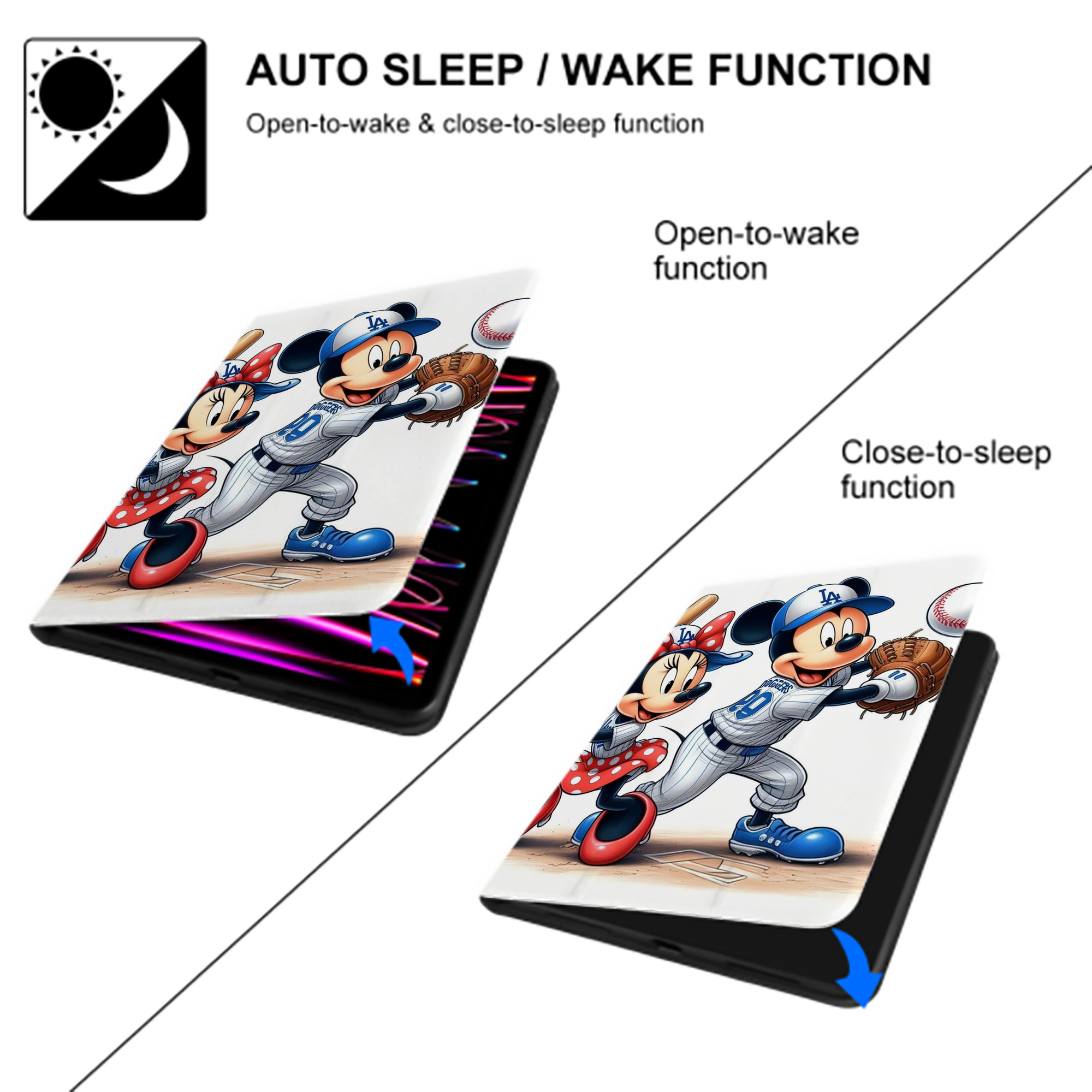  Premium Tri-Fold PU Leather & Silicone IPad Case With Pencil Slot – Fits 9.5,10.5,10.9 – Adjustable Stand, Slim, Protective