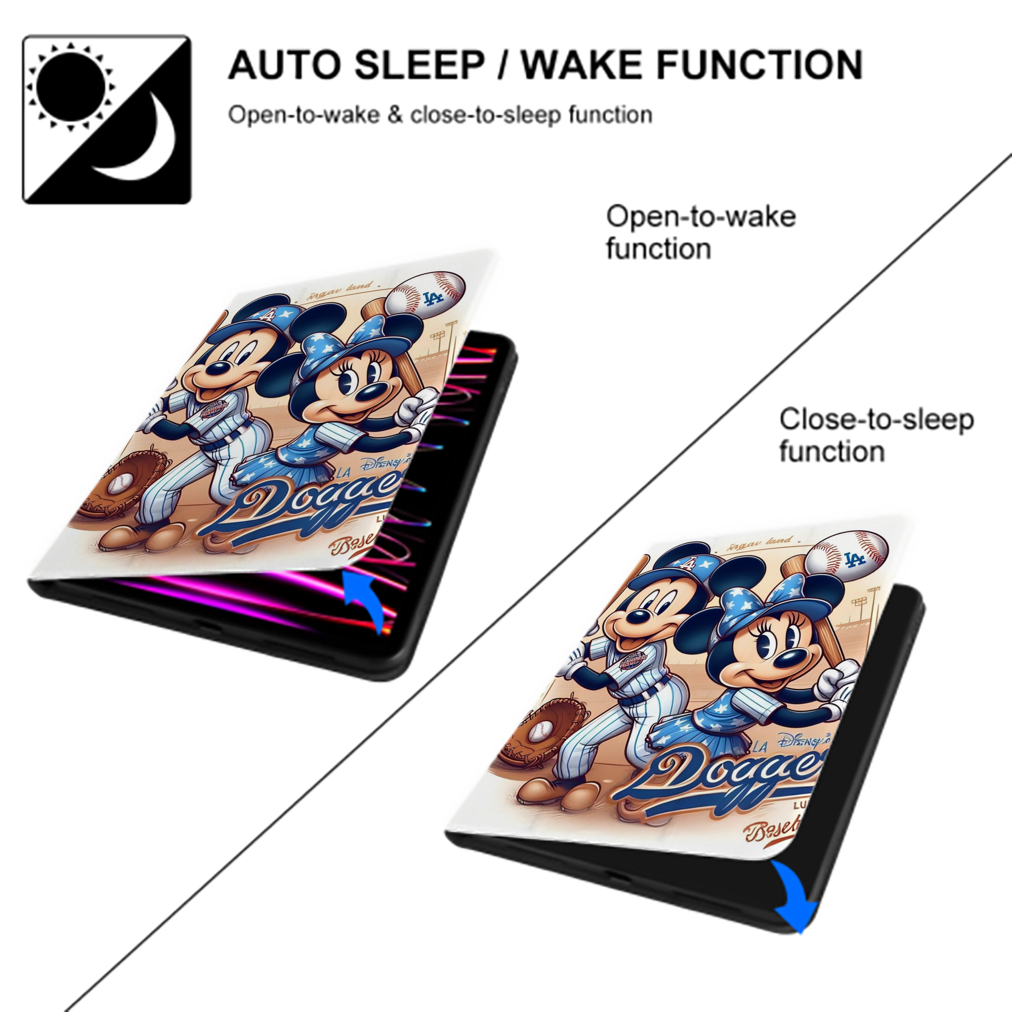  Premium Tri-Fold PU Leather & Silicone IPad Case With Pencil Slot – Fits 9.5,10.5,10.9 – Adjustable Stand, Slim, Protective