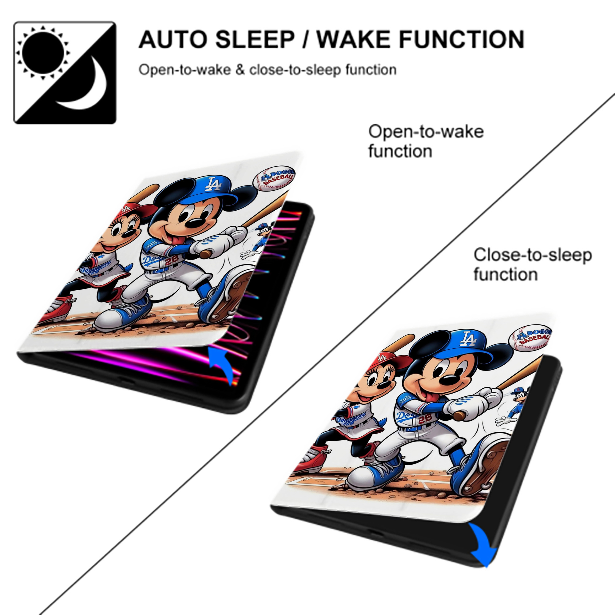  Premium Tri-Fold PU Leather & Silicone IPad Case With Pencil Slot – Fits 9.5,10.5,10.9 – Adjustable Stand, Slim, Protective