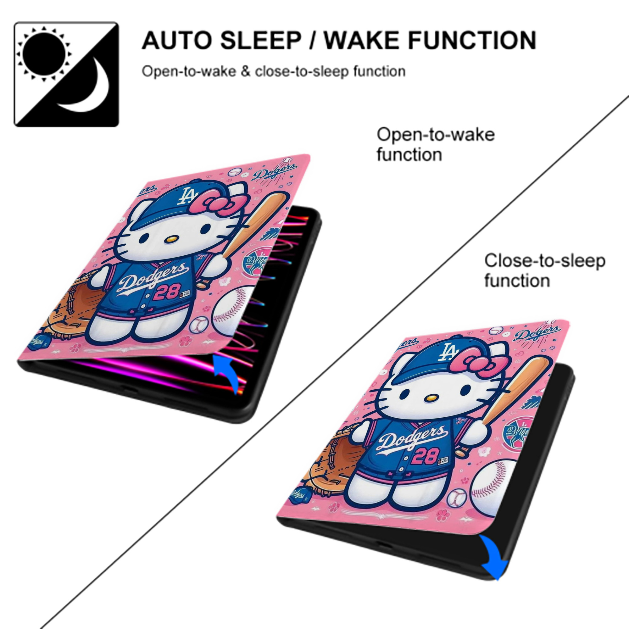  Premium Tri-Fold PU Leather & Silicone IPad Case With Pencil Slot – Fits 9.5,10.5,10.9 – Adjustable Stand, Slim, Protective