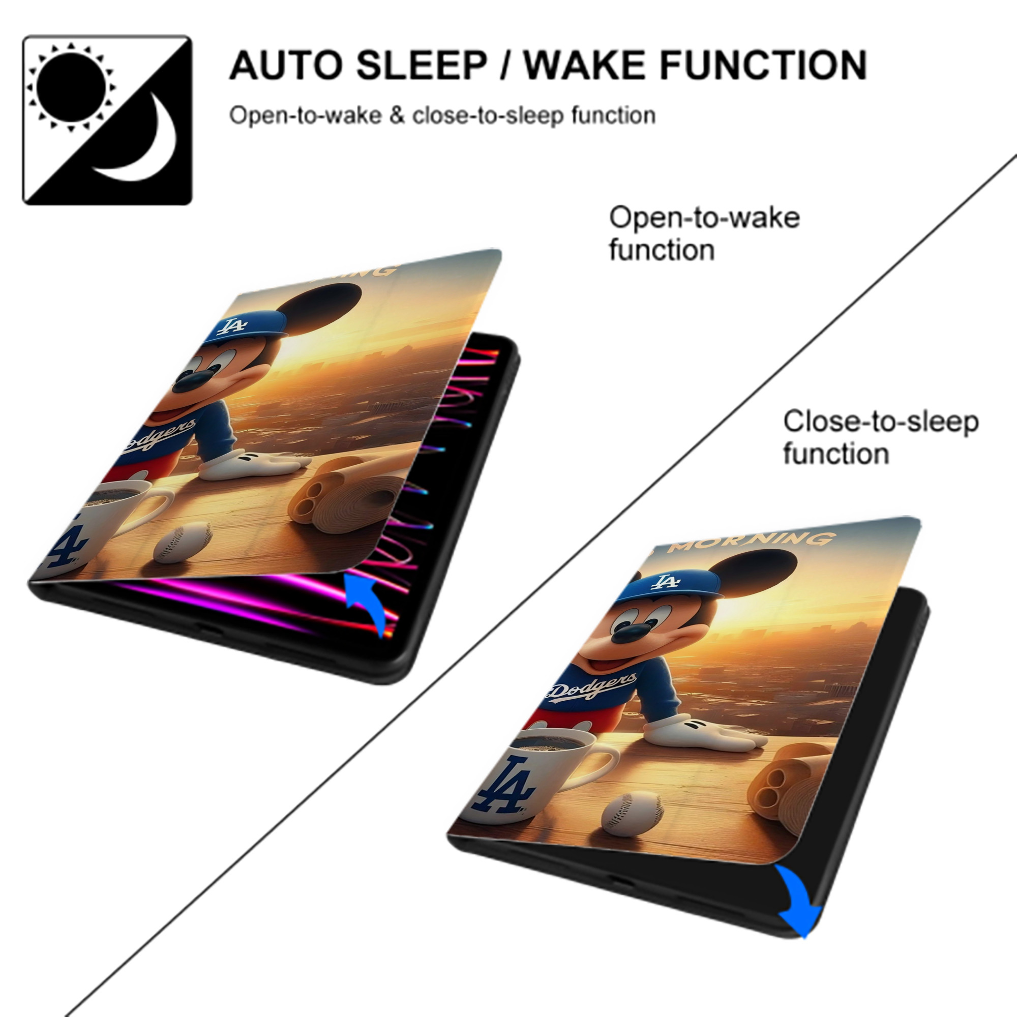  IPad Case Without Pencil Slot – Book-Style Cover With PU Leather & TPU – Slim, Durable, Scratch-Resistant, Full Protection & Easy Access