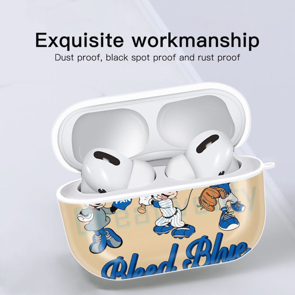  AirPods Pro Hard Case White With Keychain, Durable Flexible PC, Precise Cutouts, Anti-Fingerprint, Yellowing & Scratch Resistant, Full Protection, Washable