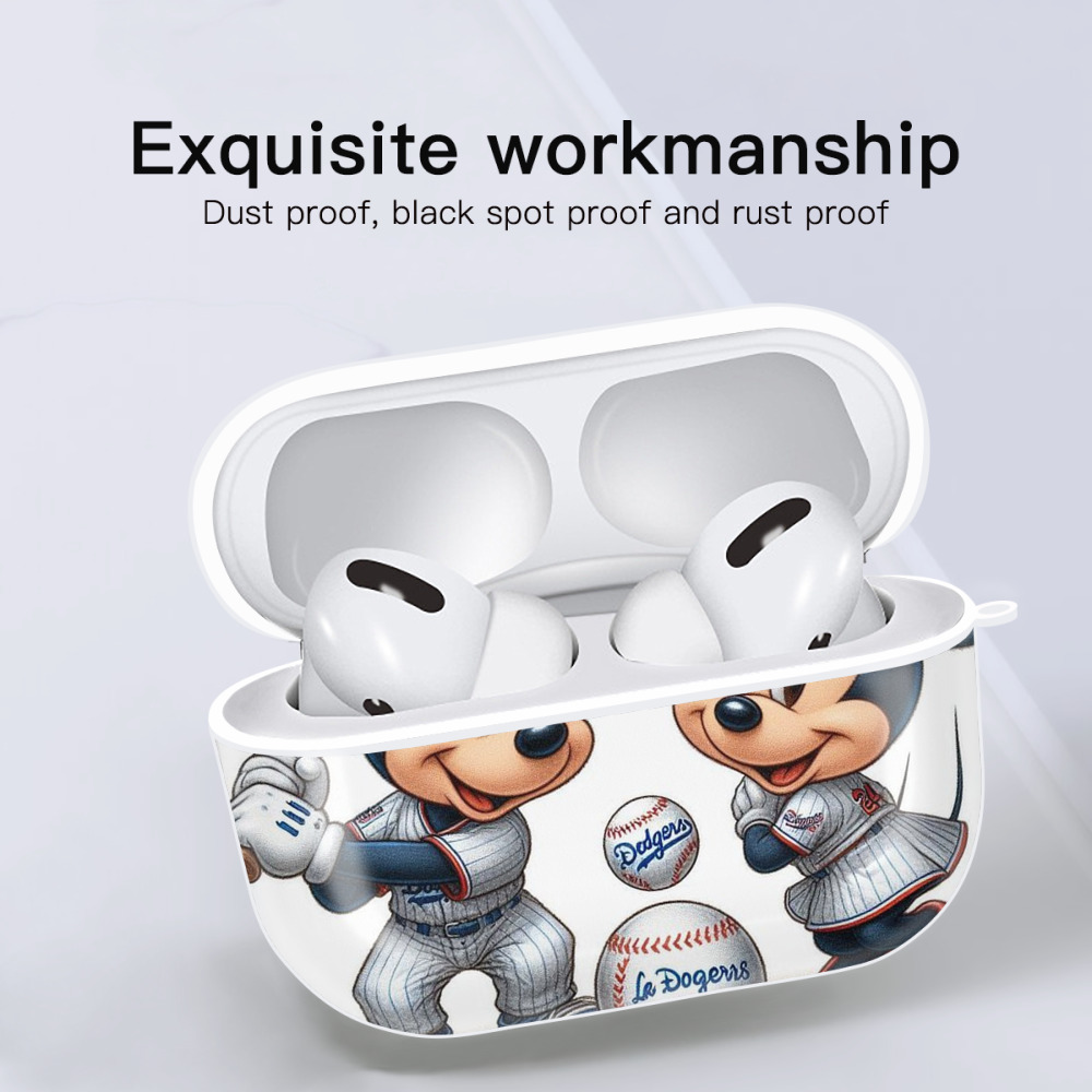  AirPods Pro Hard Case White With Keychain, Durable Flexible PC, Precise Cutouts, Anti-Fingerprint, Yellowing & Scratch Resistant, Full Protection, Washable