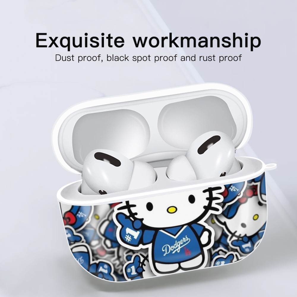  AirPods Pro Hard Case White With Keychain, Durable Flexible PC, Precise Cutouts, Anti-Fingerprint, Yellowing & Scratch Resistant, Full Protection, Washable