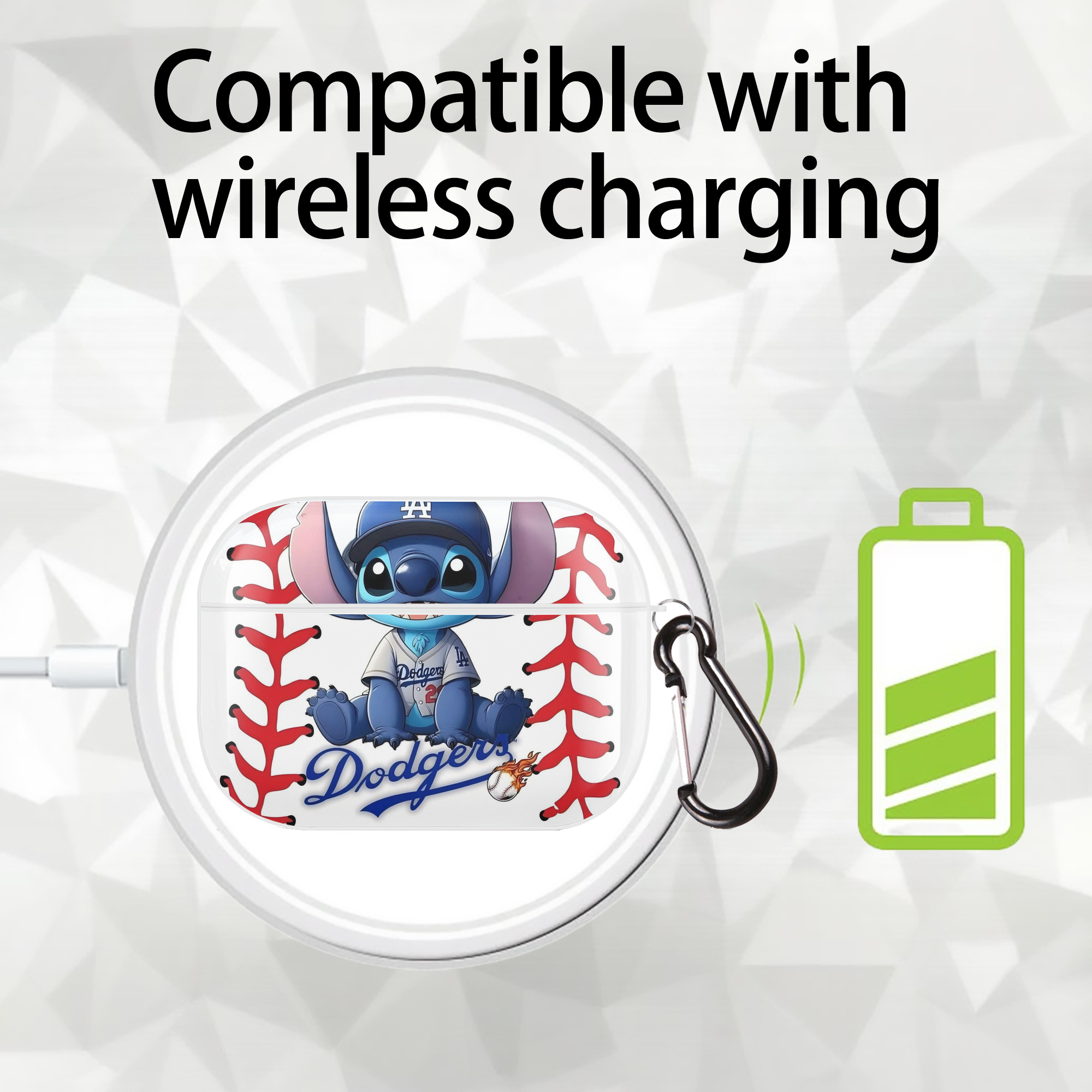  AirPods Pro Hard Case White With Keychain, Durable Flexible PC, Precise Cutouts, Anti-Fingerprint, Yellowing & Scratch Resistant, Full Protection, Washable