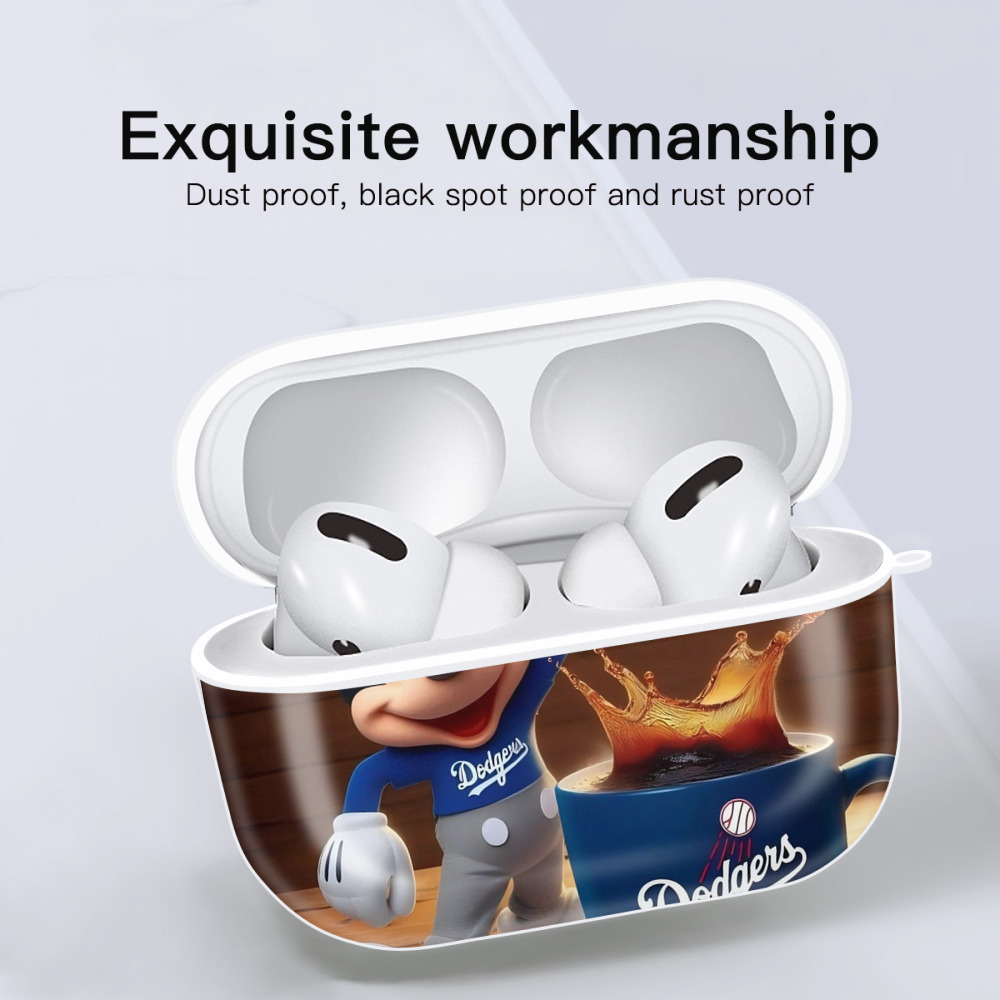  AirPods Pro Hard Case White With Keychain, Durable Flexible PC, Precise Cutouts, Anti-Fingerprint, Yellowing & Scratch Resistant, Full Protection, Washable