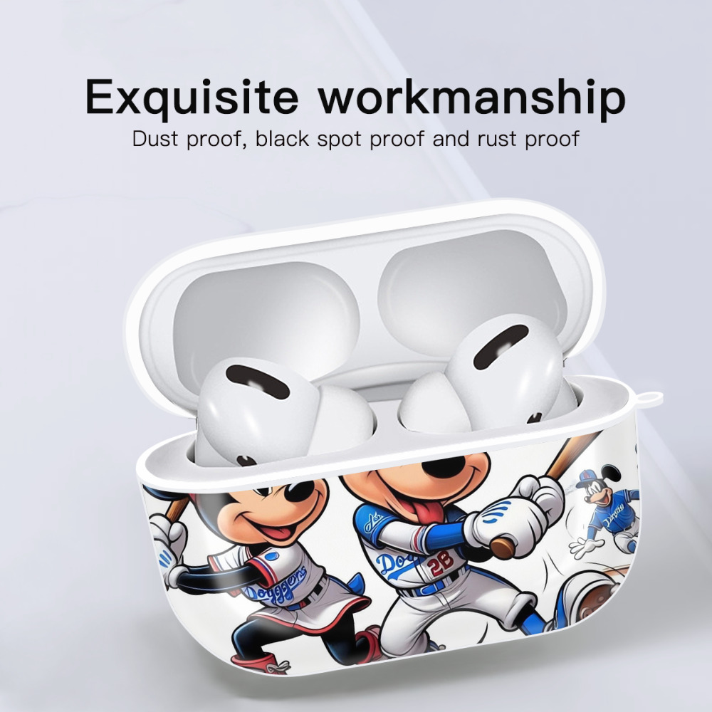  AirPods Pro Hard Case White With Keychain, Durable Flexible PC, Precise Cutouts, Anti-Fingerprint, Yellowing & Scratch Resistant, Full Protection, Washable