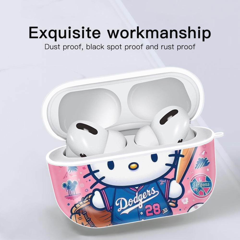  AirPods Pro Hard Case White With Keychain, Durable Flexible PC, Precise Cutouts, Anti-Fingerprint, Yellowing & Scratch Resistant, Full Protection, Washable