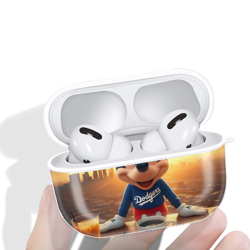  AirPods Pro Hard Case White With Keychain, Durable Flexible PC, Precise Cutouts, Anti-Fingerprint, Yellowing & Scratch Resistant, Full Protection, Washable