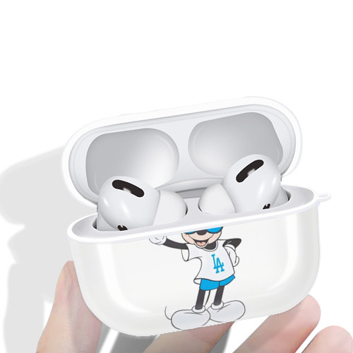  AirPods Pro Hard Case White With Keychain, Durable Flexible PC, Precise Cutouts, Anti-Fingerprint, Yellowing & Scratch Resistant, Full Protection, Washable