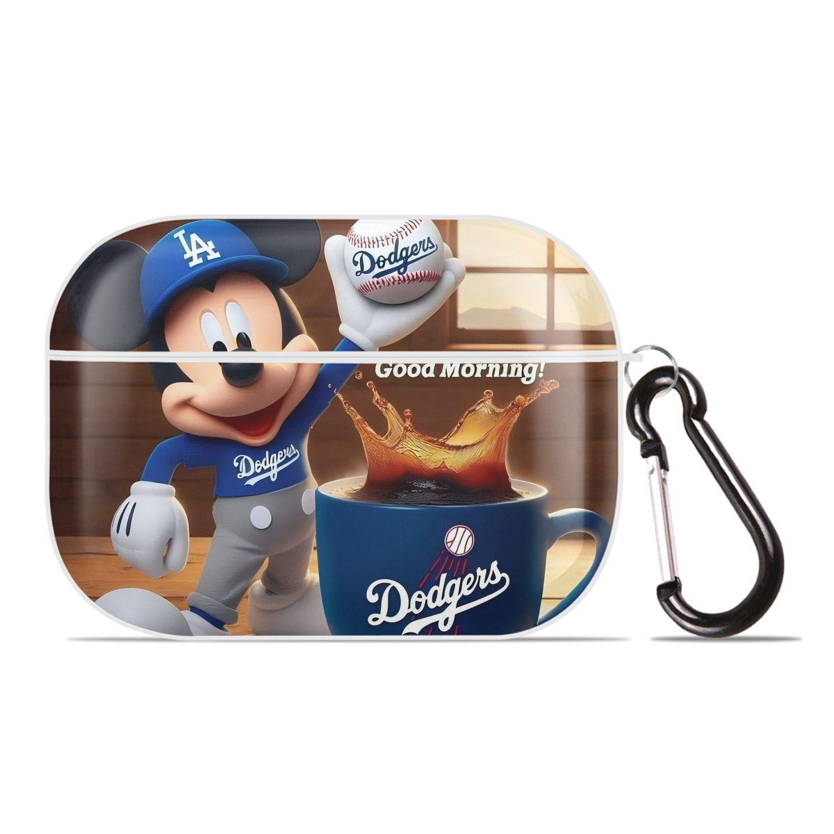  AirPods Pro Hard Case White With Keychain, Durable Flexible PC, Precise Cutouts, Anti-Fingerprint, Yellowing & Scratch Resistant, Full Protection, Washable