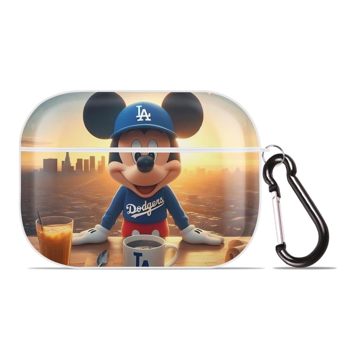  AirPods Pro Hard Case White With Keychain, Durable Flexible PC, Precise Cutouts, Anti-Fingerprint, Yellowing & Scratch Resistant, Full Protection, Washable