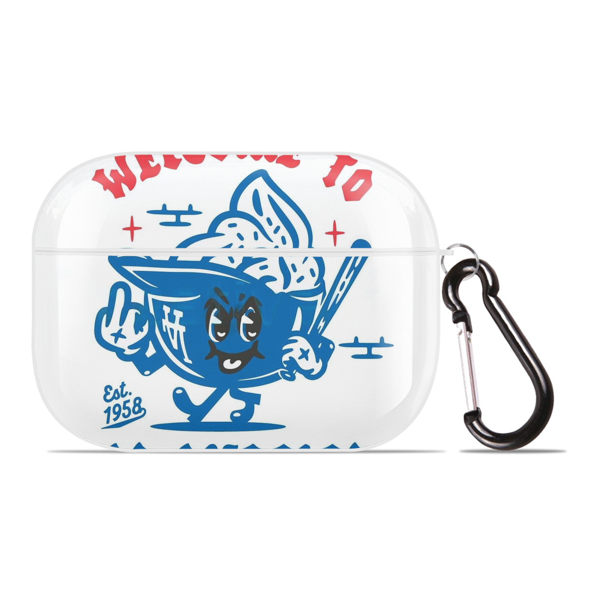  AirPods Pro Hard Case White With Keychain, Durable Flexible PC, Precise Cutouts, Anti-Fingerprint, Yellowing & Scratch Resistant, Full Protection, Washable