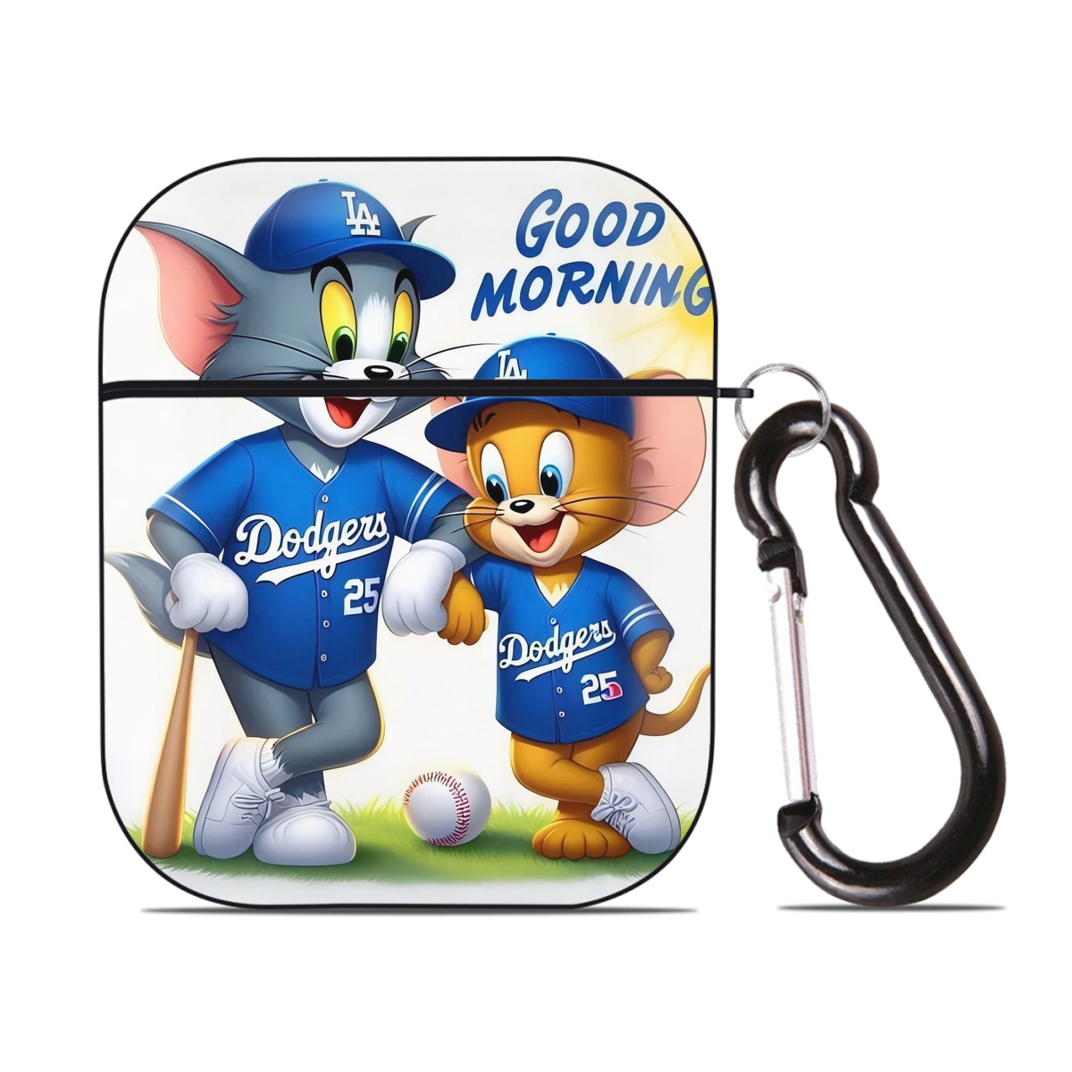  AirPods 2 Case Hard Shell Black, Flexible PC Material, Precise Cutouts, Full Protection, Anti-Fingerprint, Washable, Includes Keychain – Durable & Slim Design