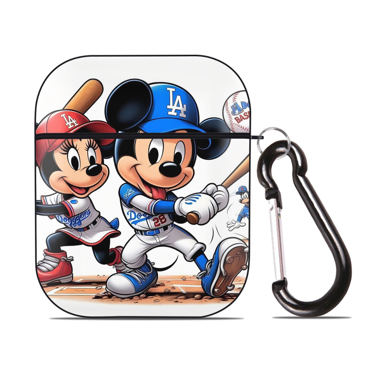  AirPods 2 Case Hard Shell Black, Flexible PC Material, Precise Cutouts, Full Protection, Anti-Fingerprint, Washable, Includes Keychain – Durable & Slim Design