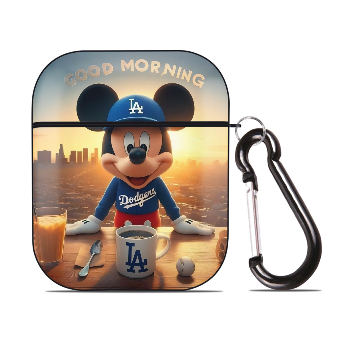  AirPods 2 Case Hard Shell Black, Flexible PC Material, Precise Cutouts, Full Protection, Anti-Fingerprint, Washable, Includes Keychain – Durable & Slim Design