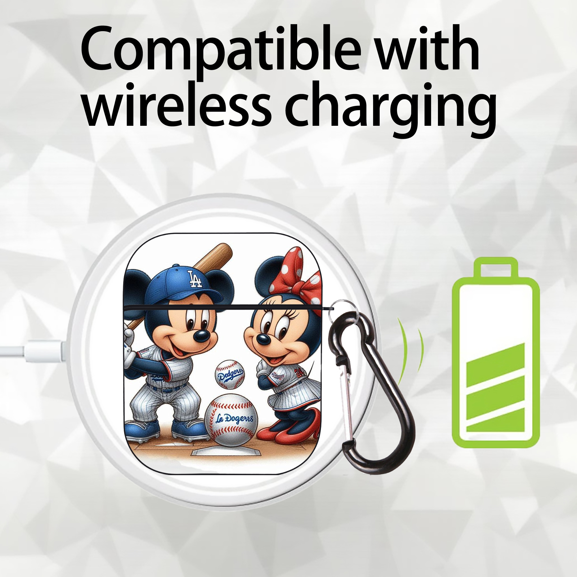  AirPods 2 Case Hard Shell Black, Flexible PC Material, Precise Cutouts, Full Protection, Anti-Fingerprint, Washable, Includes Keychain – Durable & Slim Design