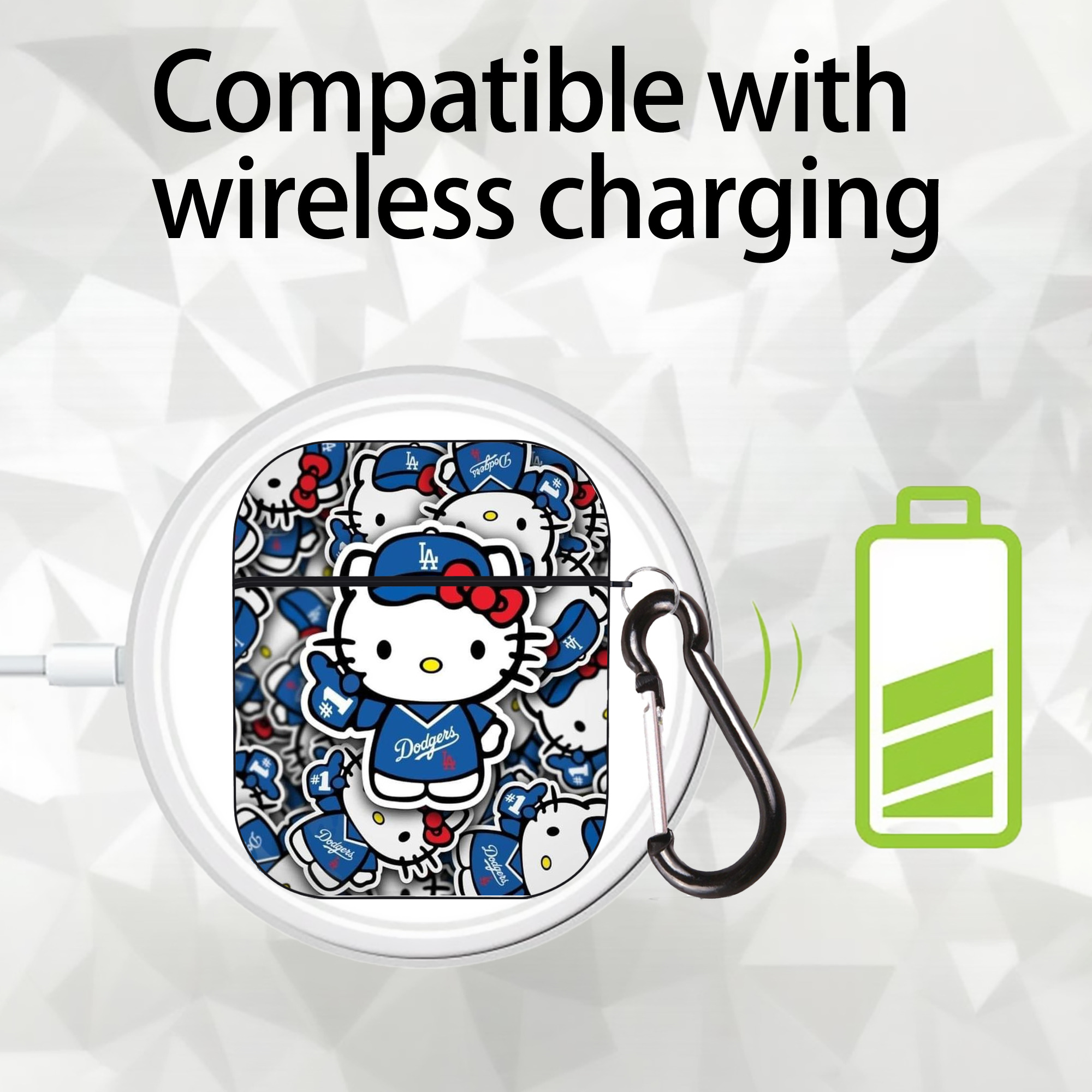  AirPods 2 Case Hard Shell Black, Flexible PC Material, Precise Cutouts, Full Protection, Anti-Fingerprint, Washable, Includes Keychain – Durable & Slim Design