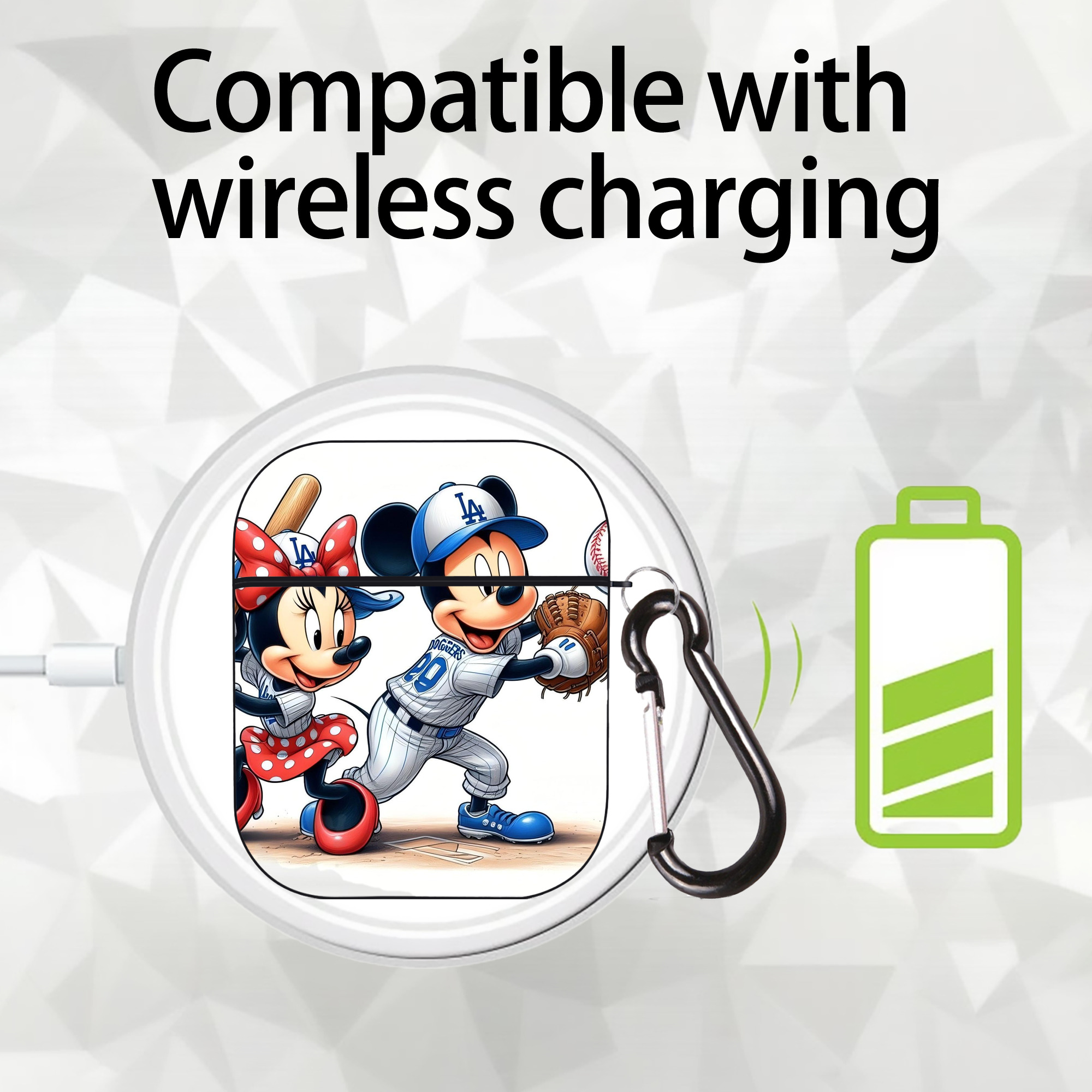  AirPods 2 Case Hard Shell Black, Flexible PC Material, Precise Cutouts, Full Protection, Anti-Fingerprint, Washable, Includes Keychain – Durable & Slim Design