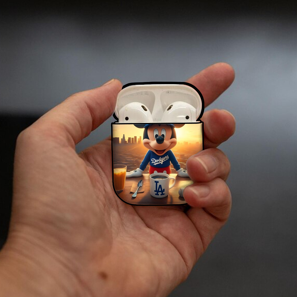  AirPods 2 Case Hard Shell Black, Flexible PC Material, Precise Cutouts, Full Protection, Anti-Fingerprint, Washable, Includes Keychain – Durable & Slim Design