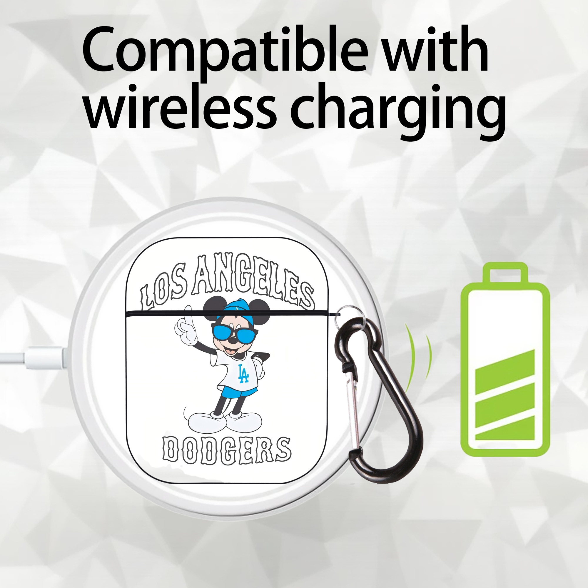  AirPods 2 Case Hard Shell Black, Flexible PC Material, Precise Cutouts, Full Protection, Anti-Fingerprint, Washable, Includes Keychain – Durable & Slim Design