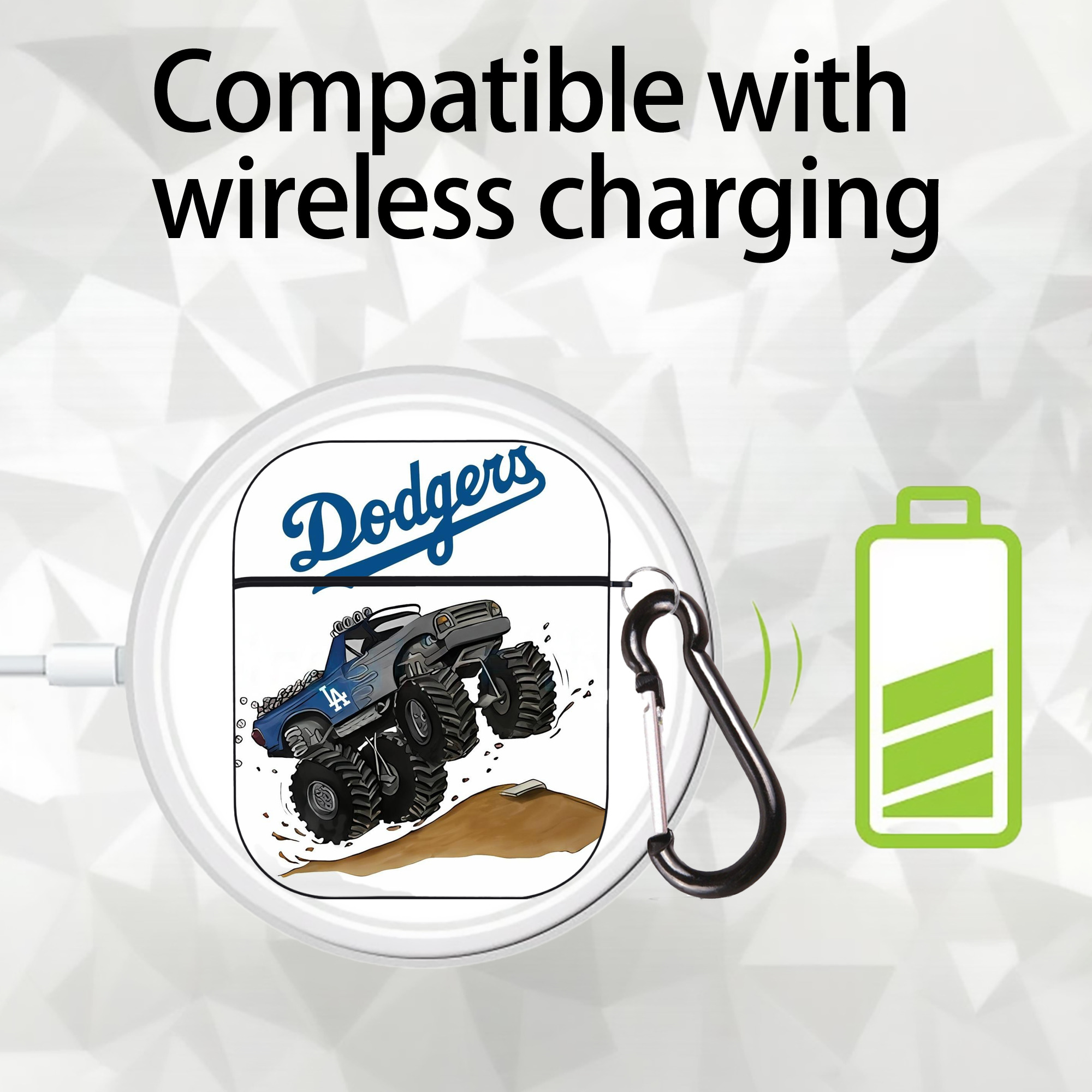  AirPods 2 Case Hard Shell Black, Flexible PC Material, Precise Cutouts, Full Protection, Anti-Fingerprint, Washable, Includes Keychain – Durable & Slim Design